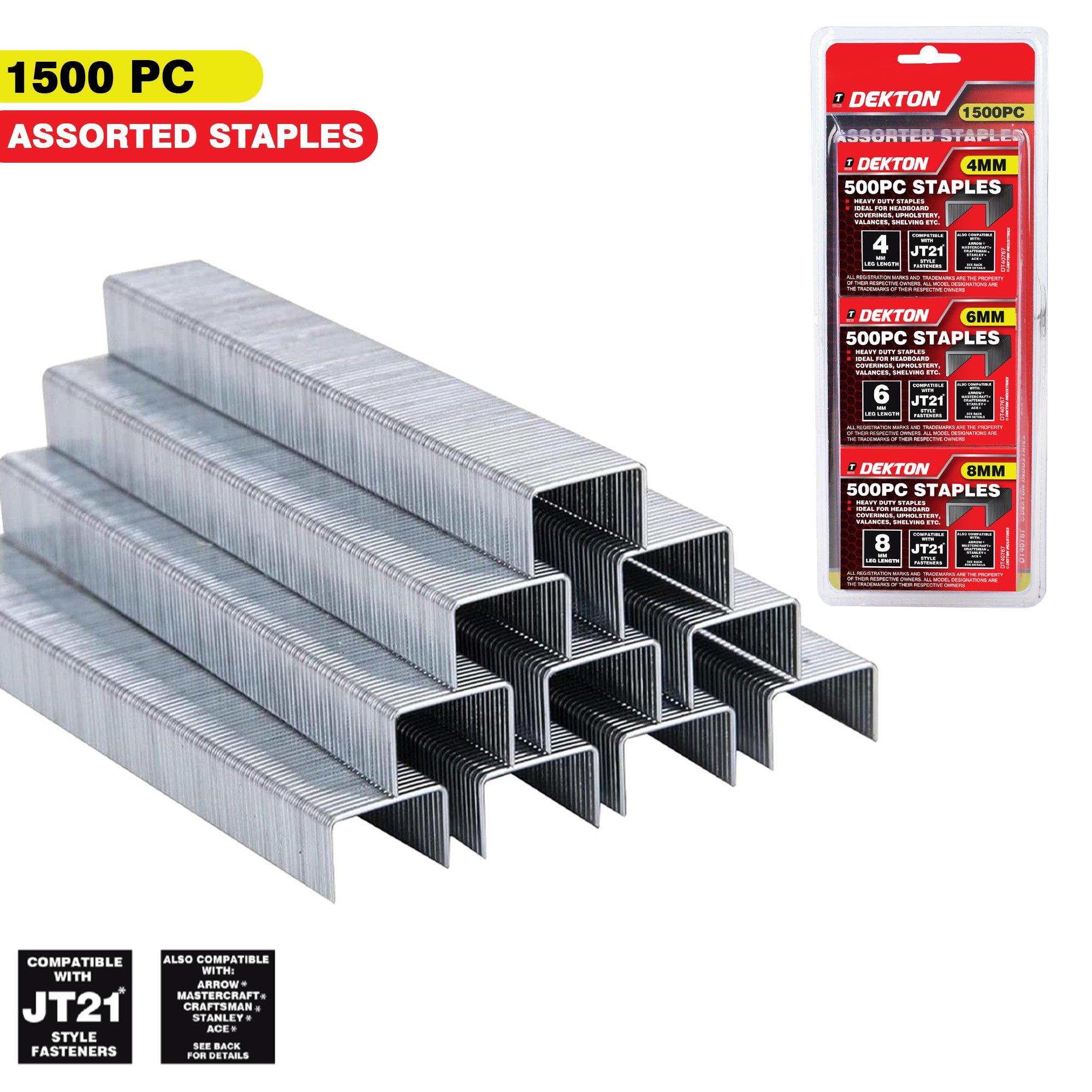 Prata - Dekton - 1500 Piece 4mm-8mm Staples Set - 4