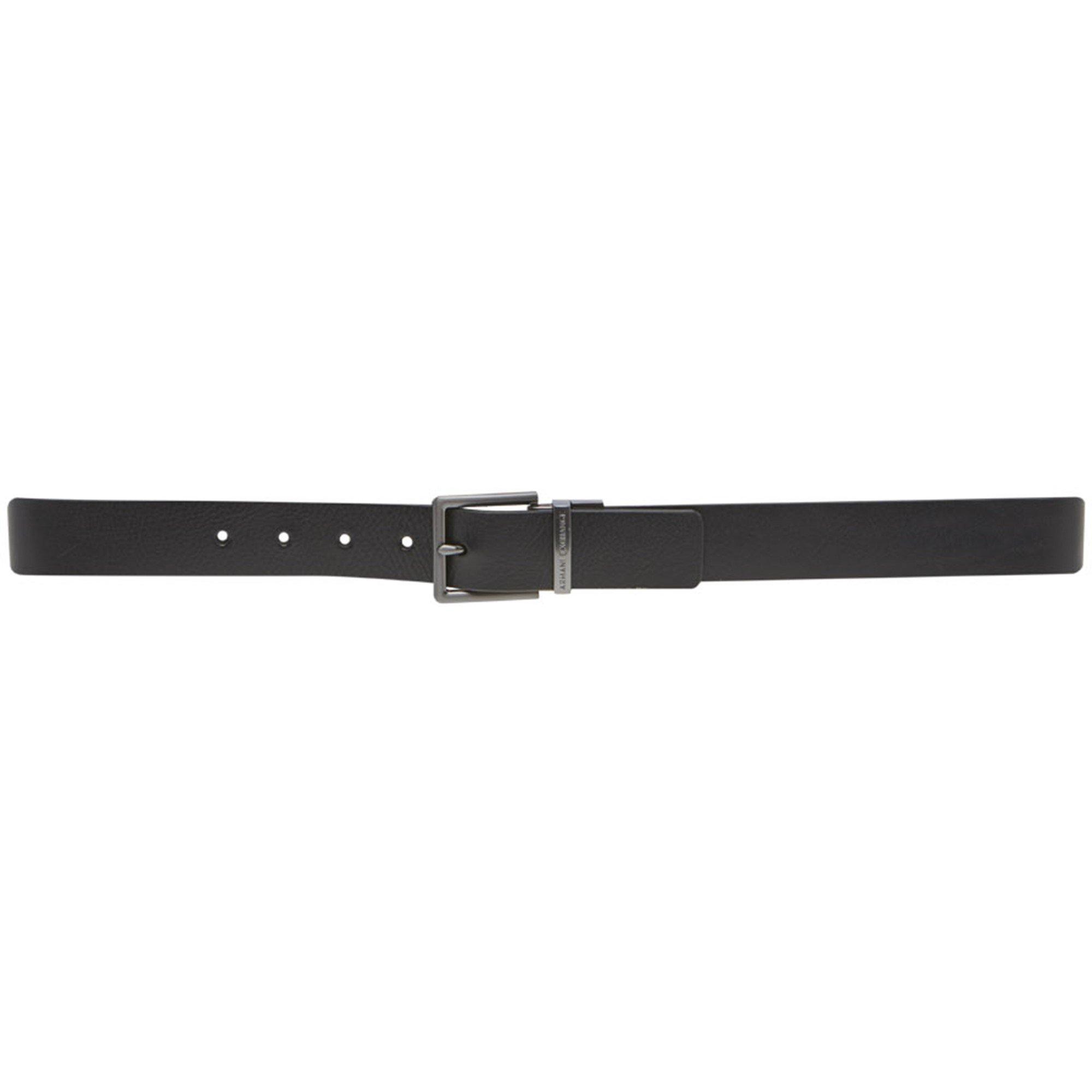 Blac/Brown43420 - Armani Exchange - Metal Tab Belt - 8