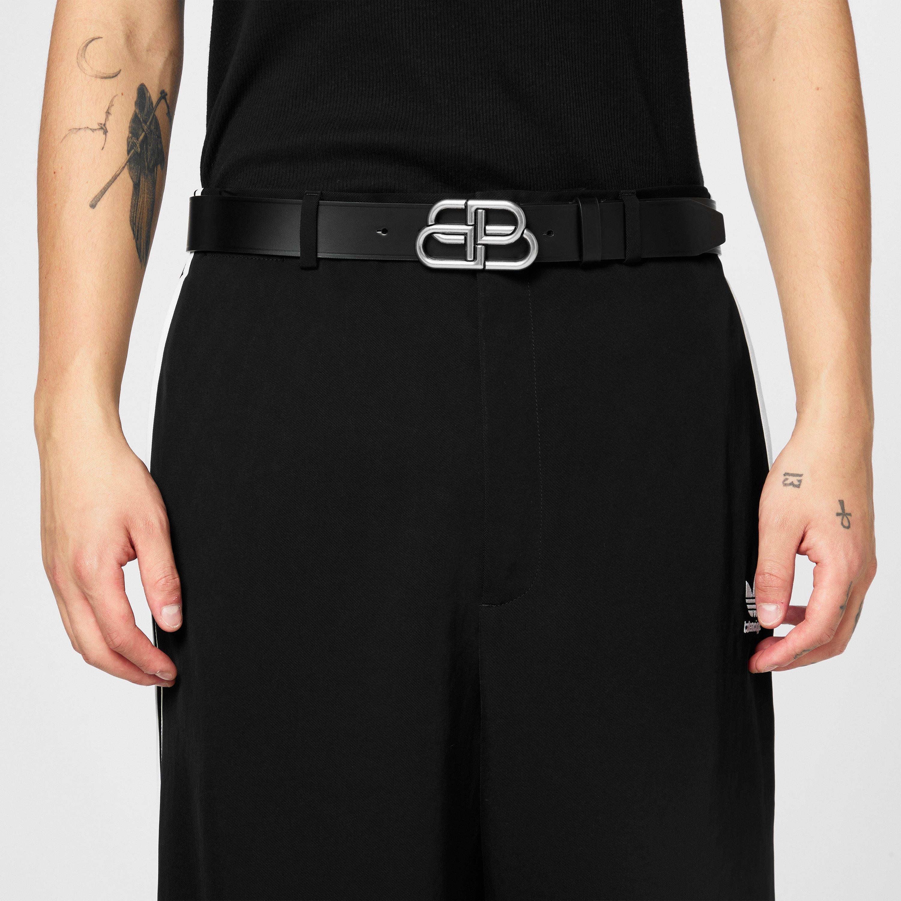 Black/Silver - Balenciaga - Bb Belt - 2
