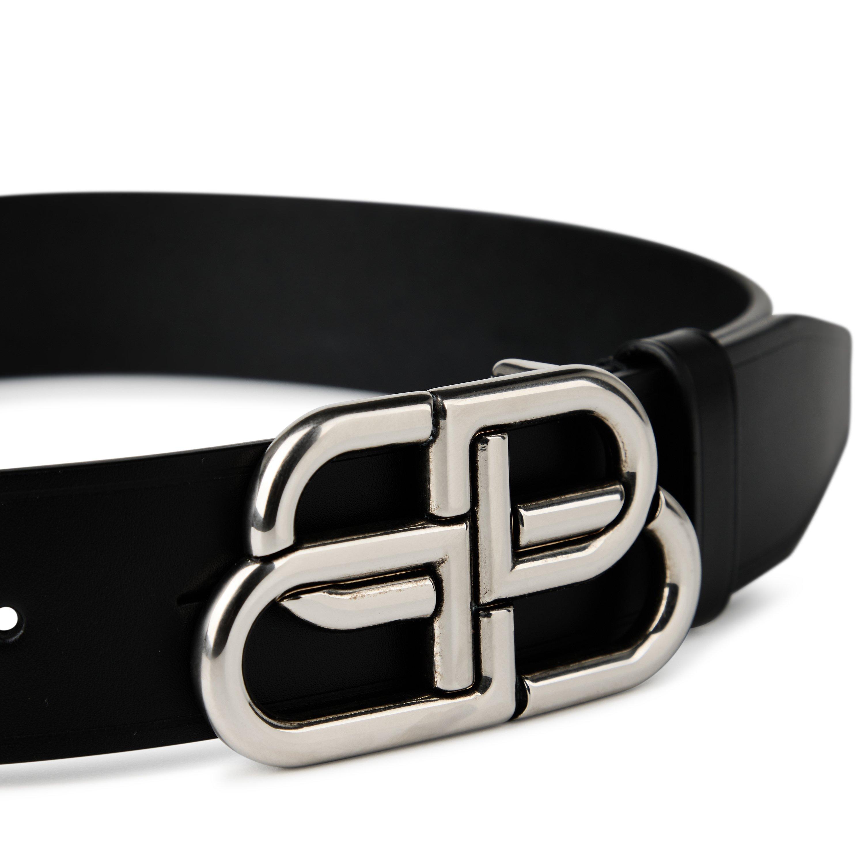 Black/Silver - Balenciaga - Bb Belt - 3