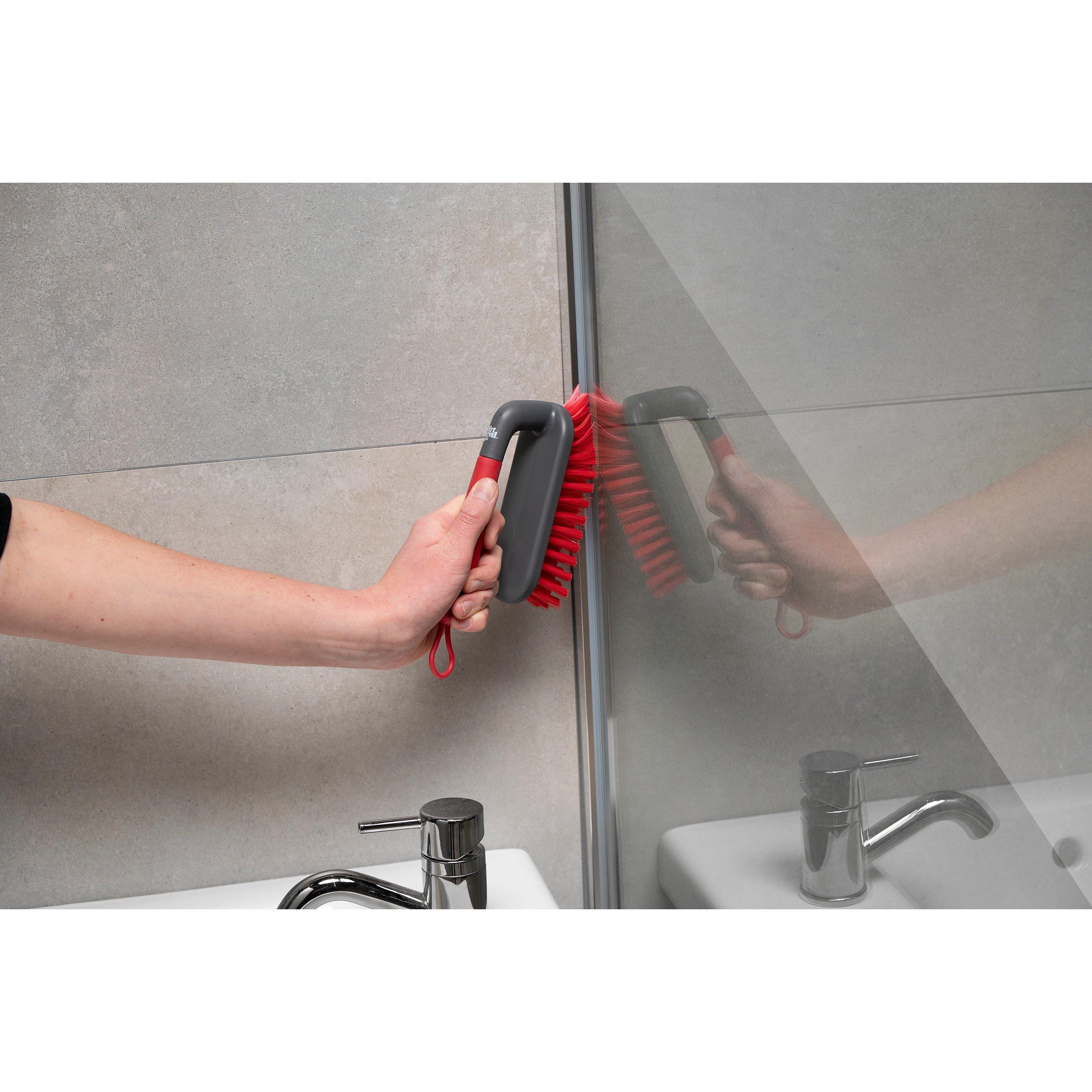 Red - Dirt Devil - Scrub Dustpan and Brush Set - 2