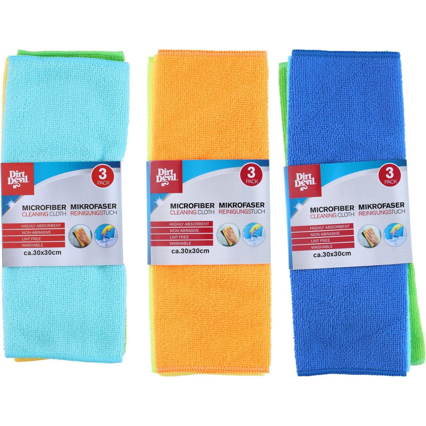Multi - Dirt Devil - DIRT DEVIL Microfiber Cloth 30x30cm 200gsm - 3