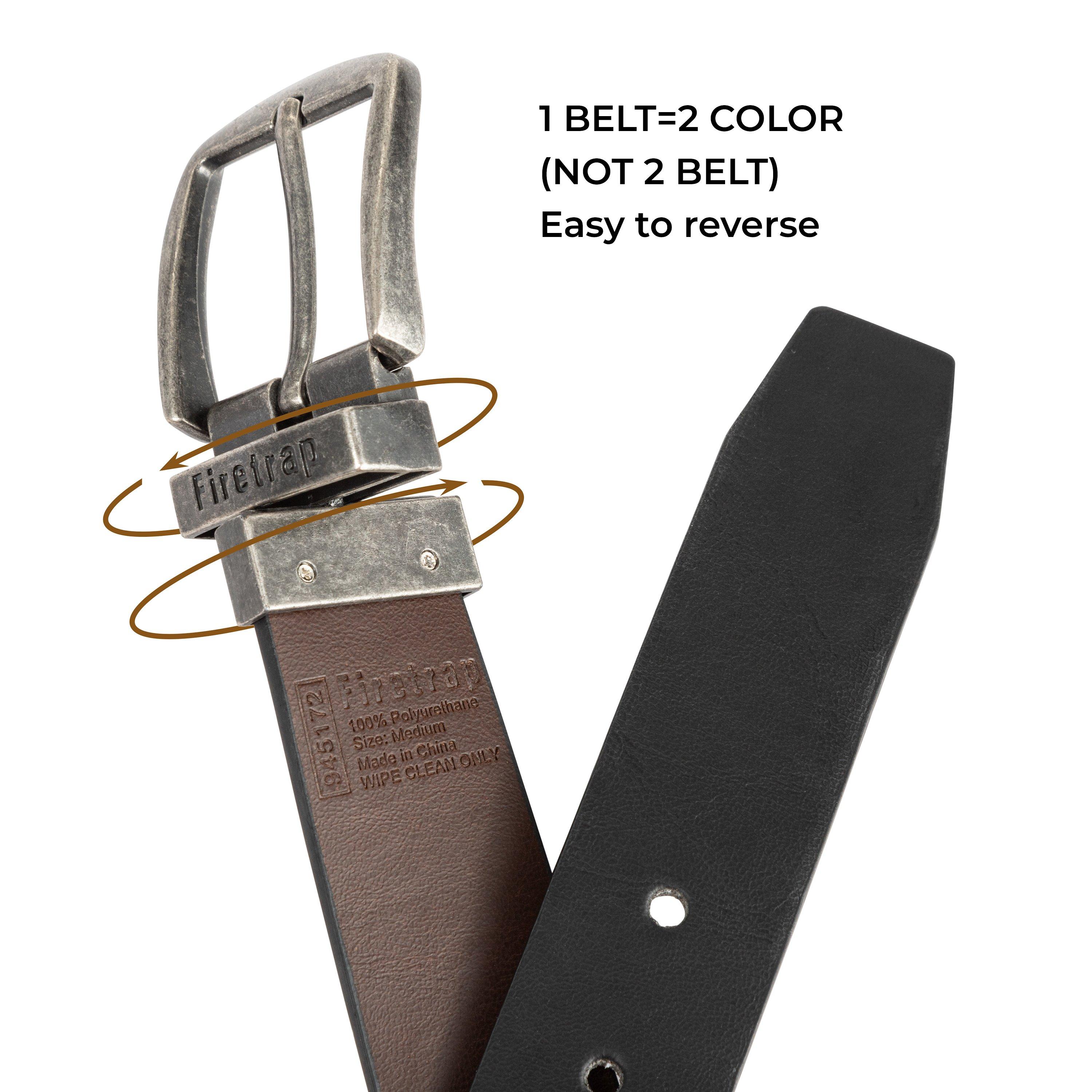 Black/Brown - Firetrap - Reversible Belt - 3