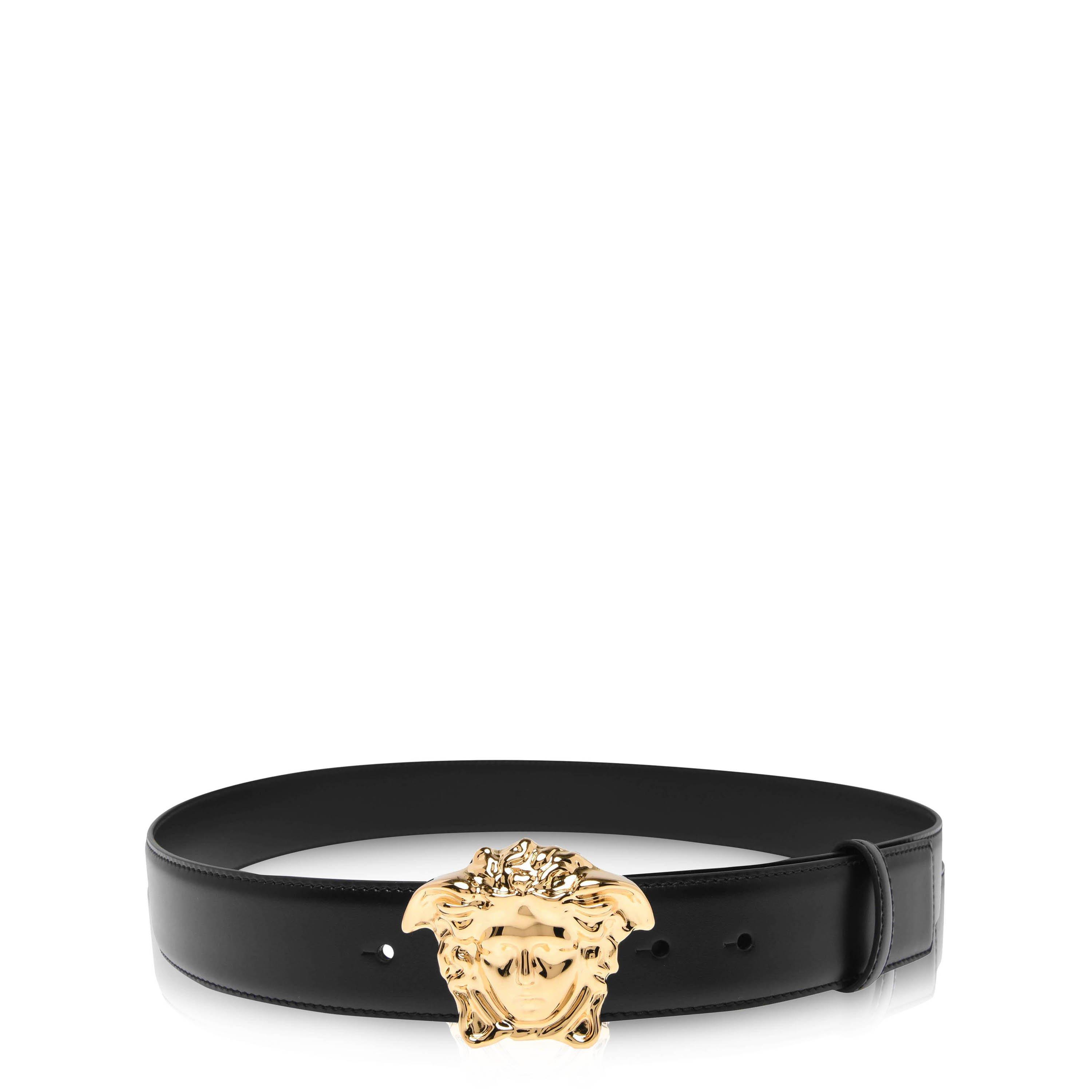 Black/Gld 1B00V - Versace - Palazzo Belt - 1