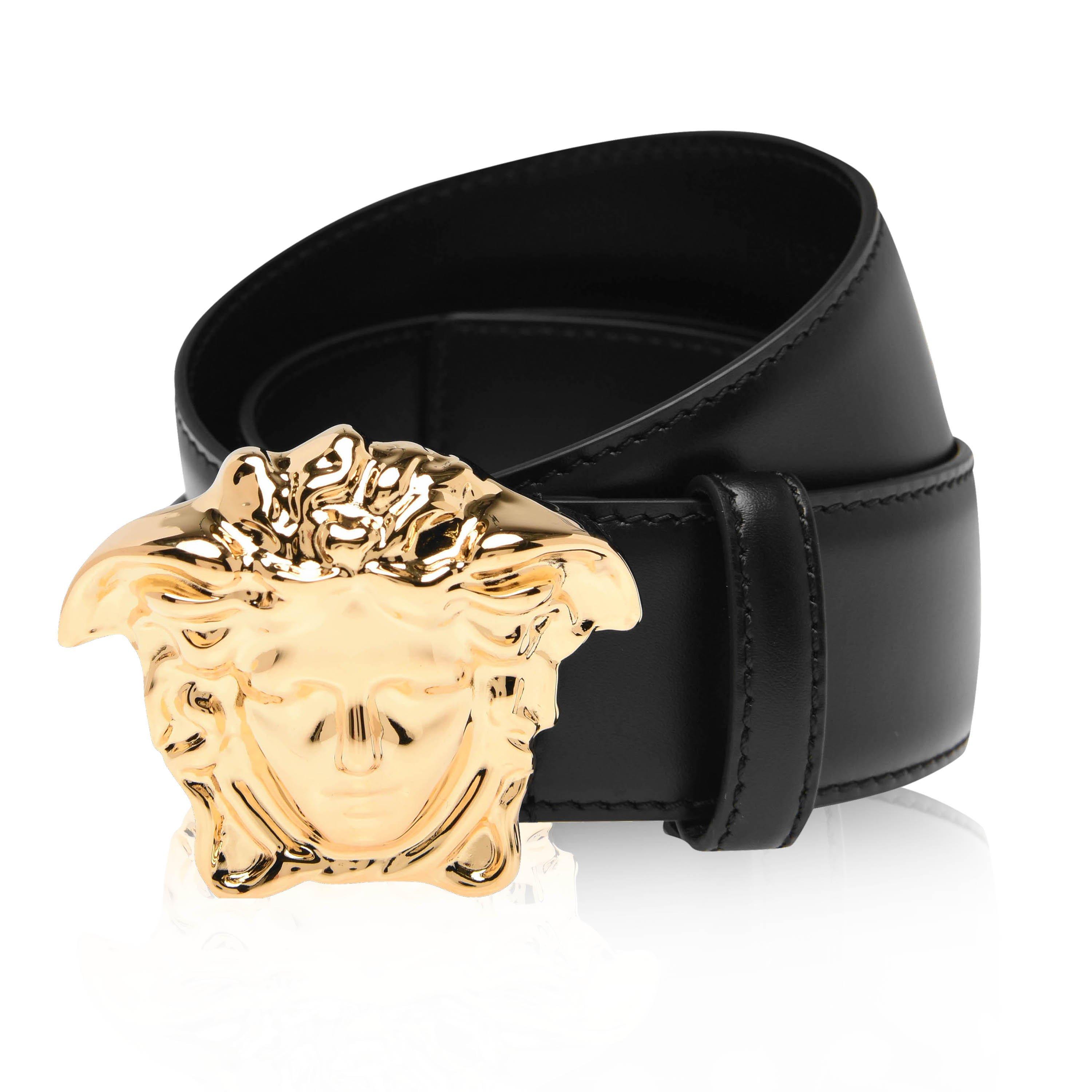 Black/Gld 1B00V - Versace - Palazzo Belt - 2