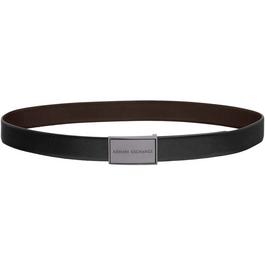 Armani Exchange Logo Buckle Belt