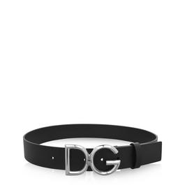 Dolce and Gabbana Logo Edge Belt