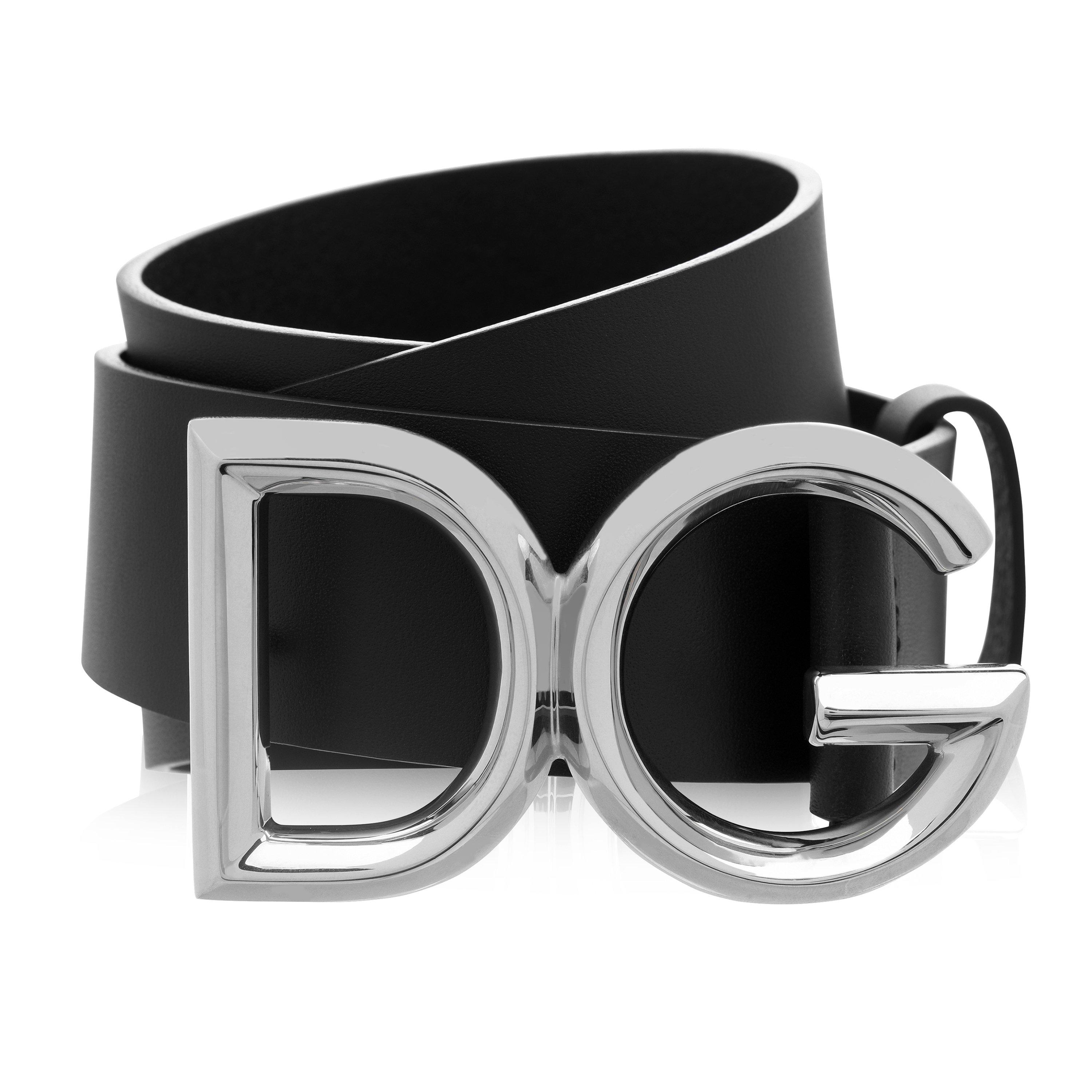 Black 8E912 - Dolce and Gabbana - Logo Edge Belt - 2