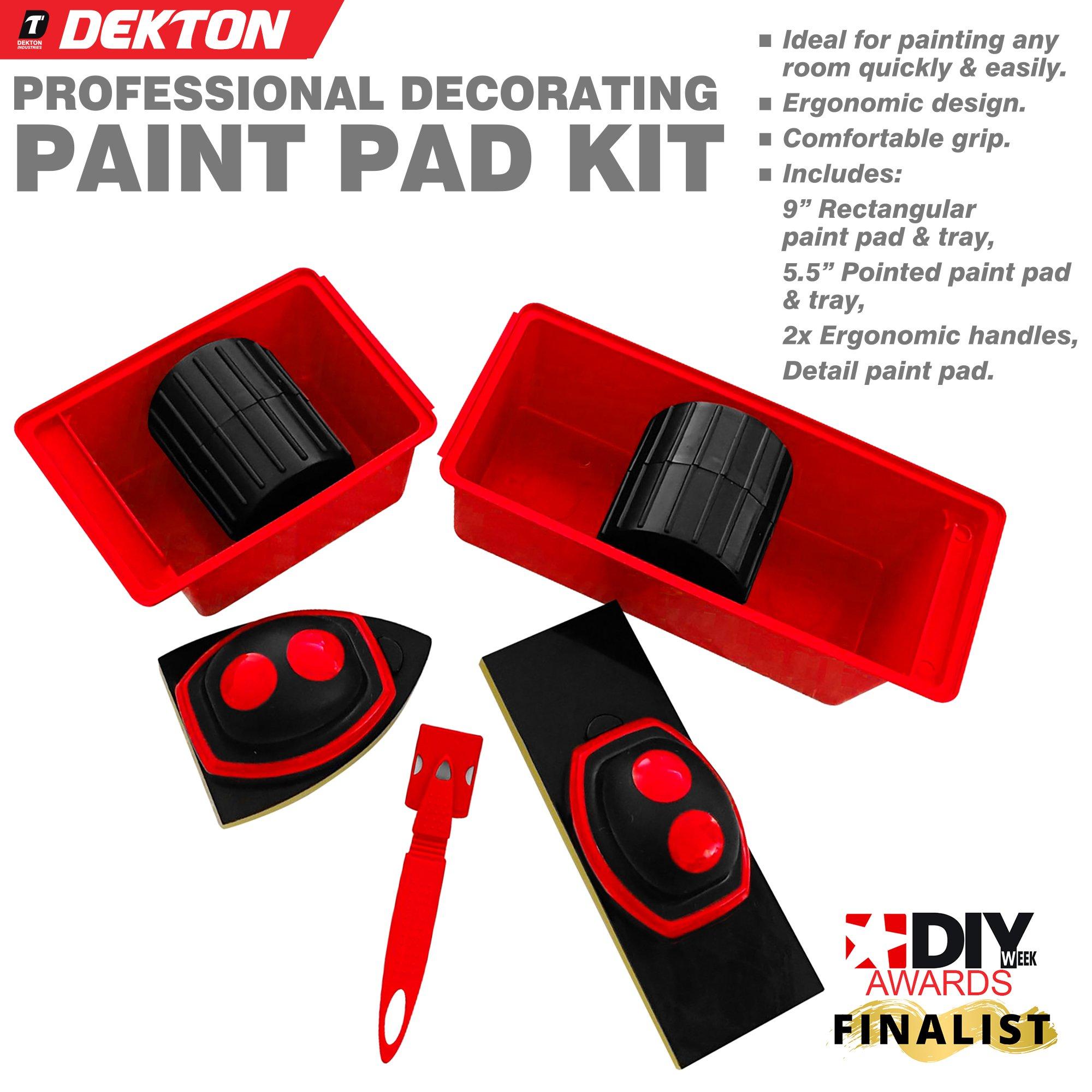Rød & Sort - Dekton - Dekton Paint Pad Kit - 4