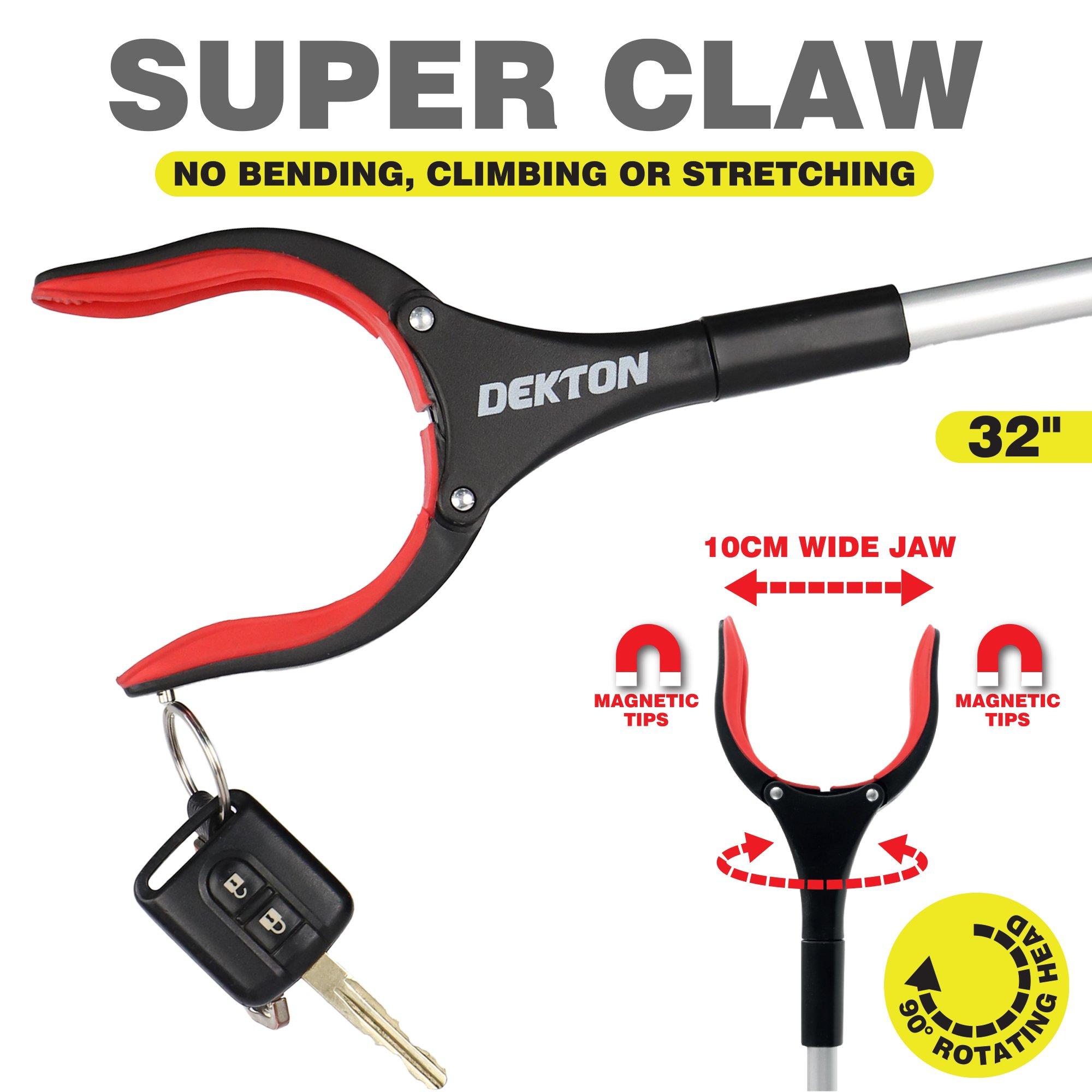 Crna/Srebrna - Dekton - Super Claw Folding Pick Up Tool - 4