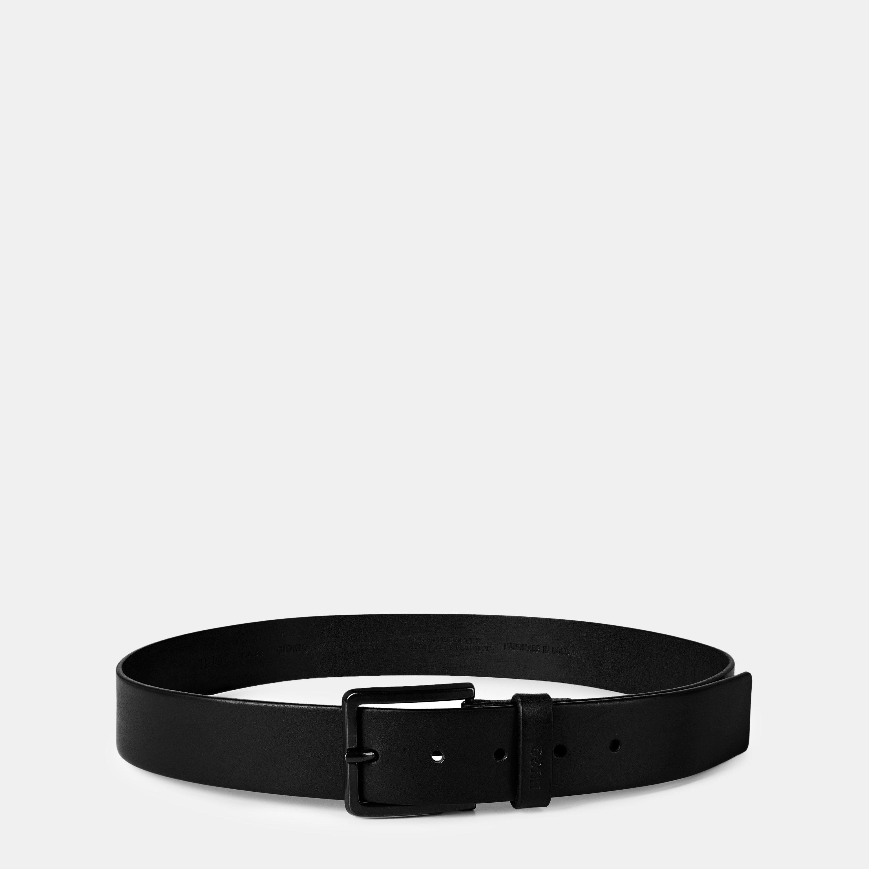Hugo Men's Gionio Leather Belt - Black 001 - 36R (95cm)