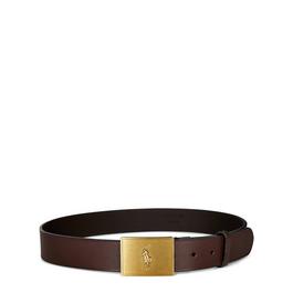 Polo Ralph Lauren Pony Plaque Leather Belt