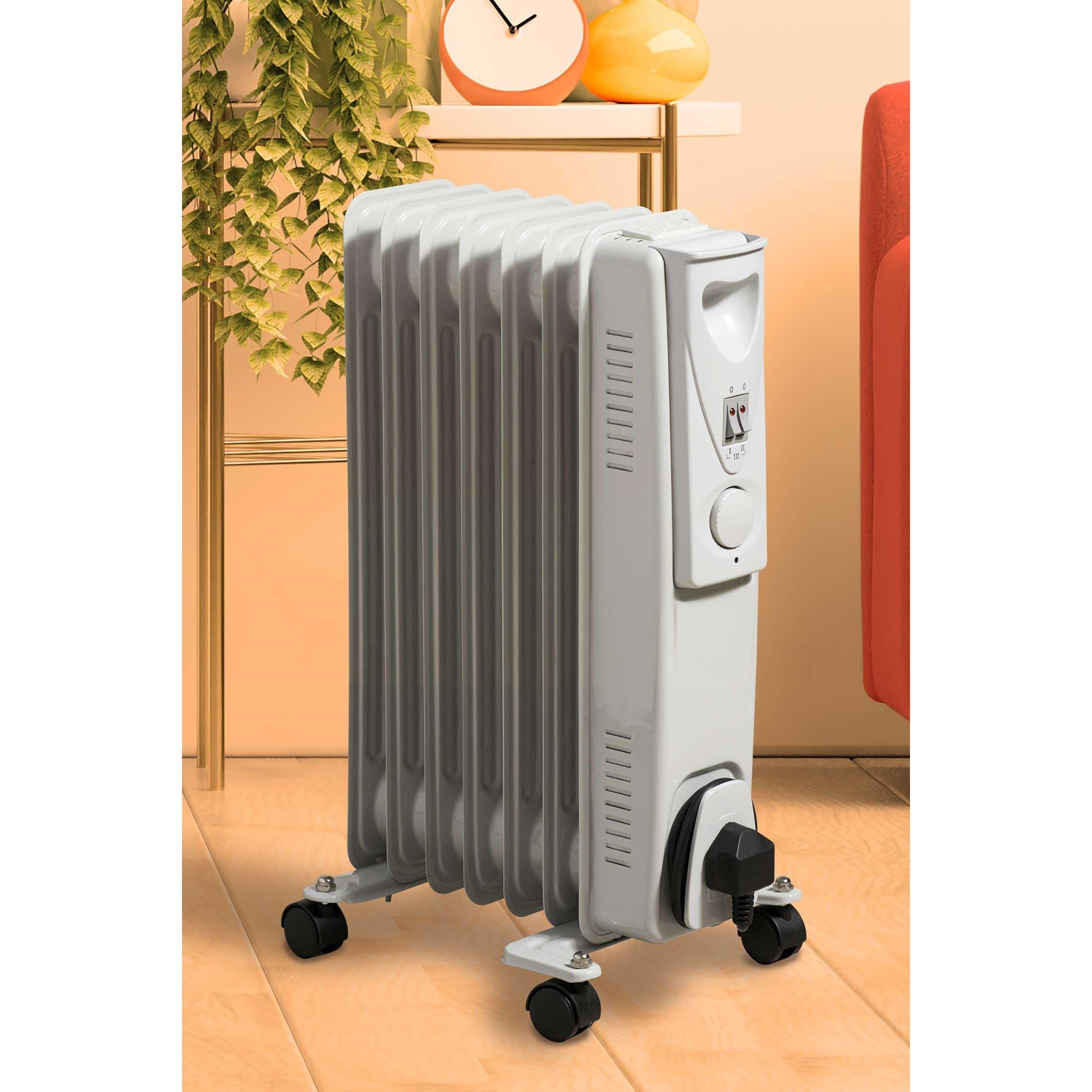 Daewoo Electricals  1500 Watts Oil Heater White
