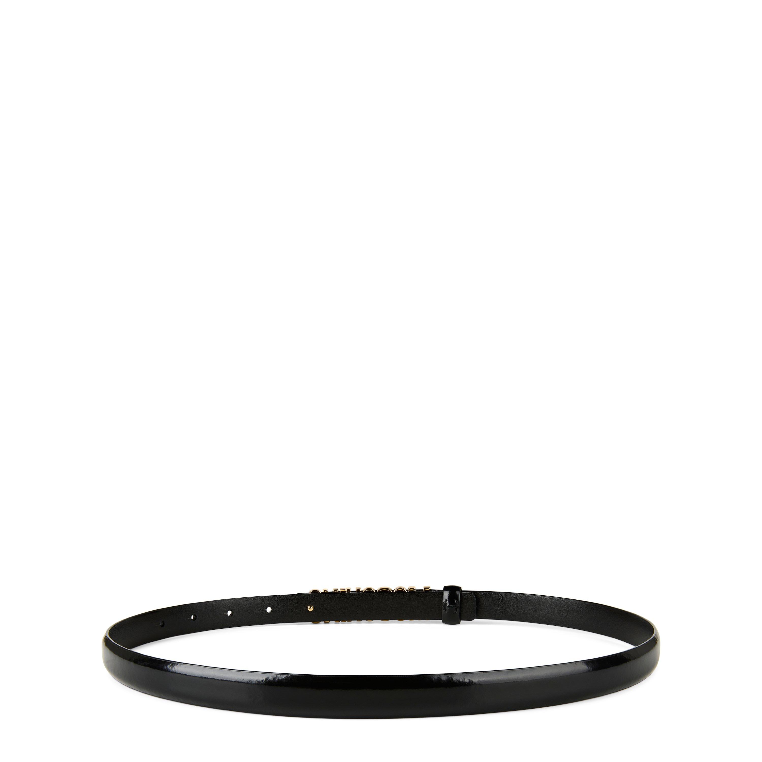 Blk/Gold A0555 - Moschino - Small Logo Belt - 7