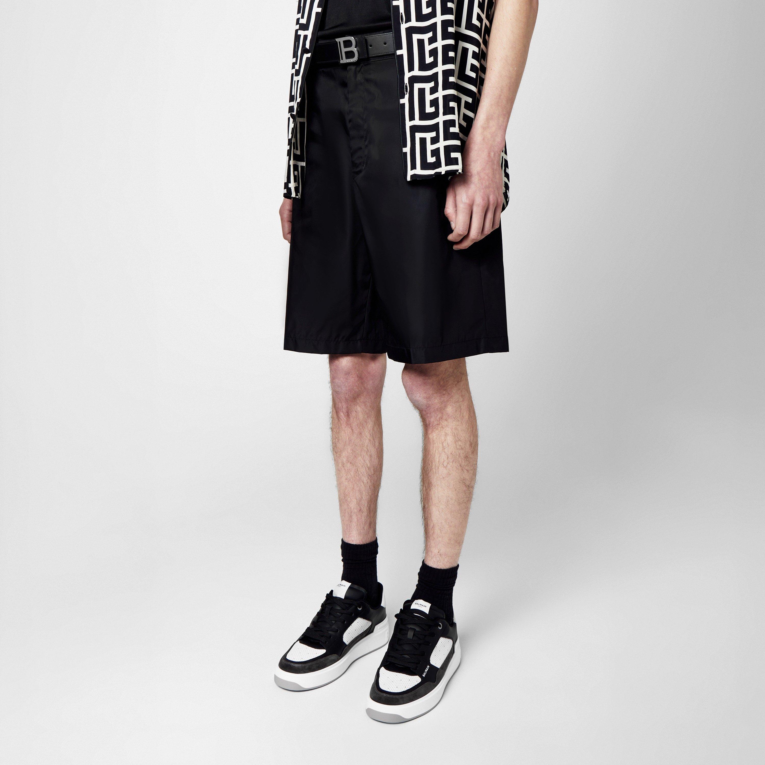 Noir/Silver - Balmain - B Logo Belt - 2