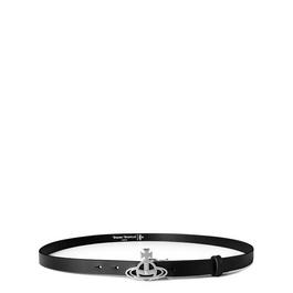 Vivienne Westwood Line Orb Small Silver Buckle Belt