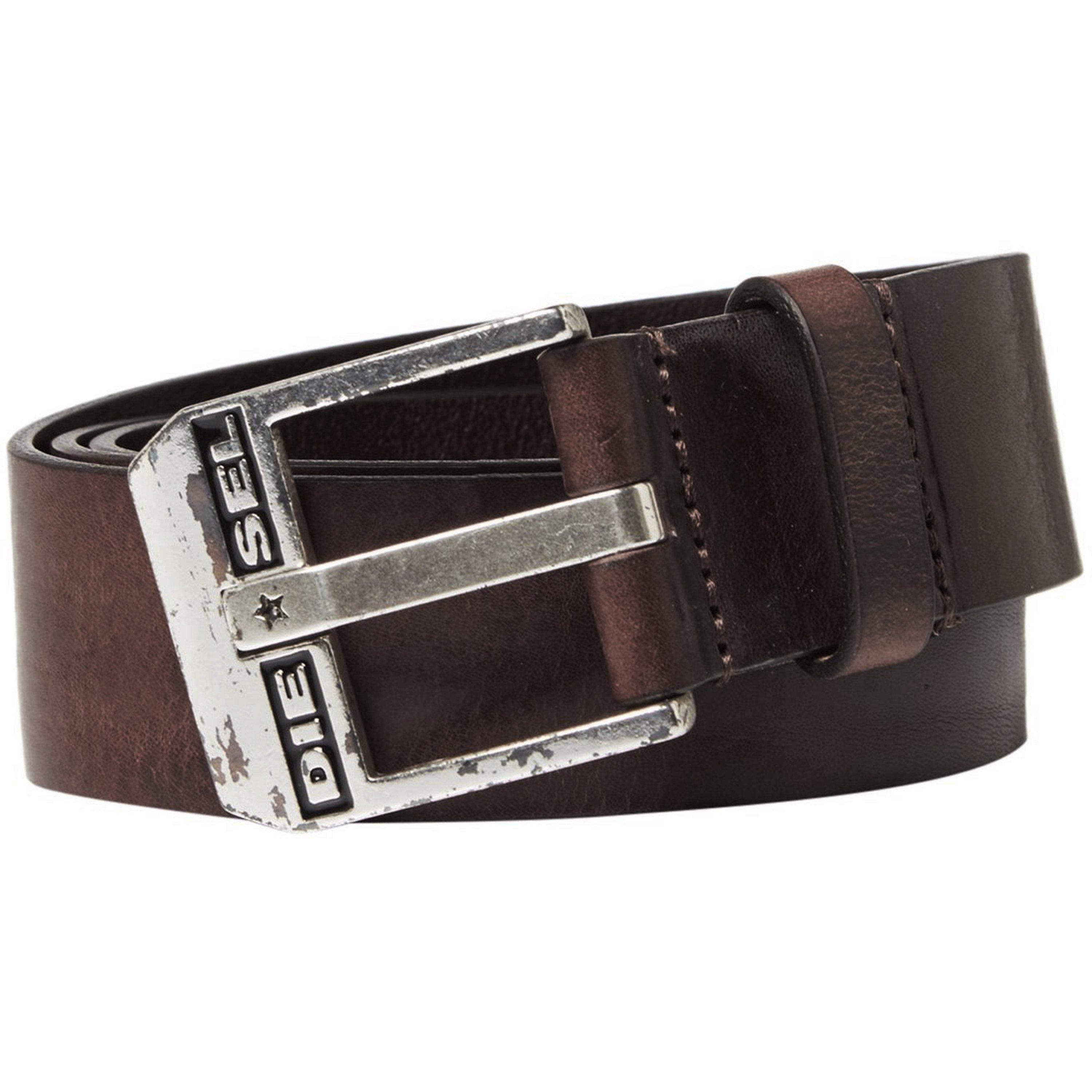 diesel bluestar leather belt