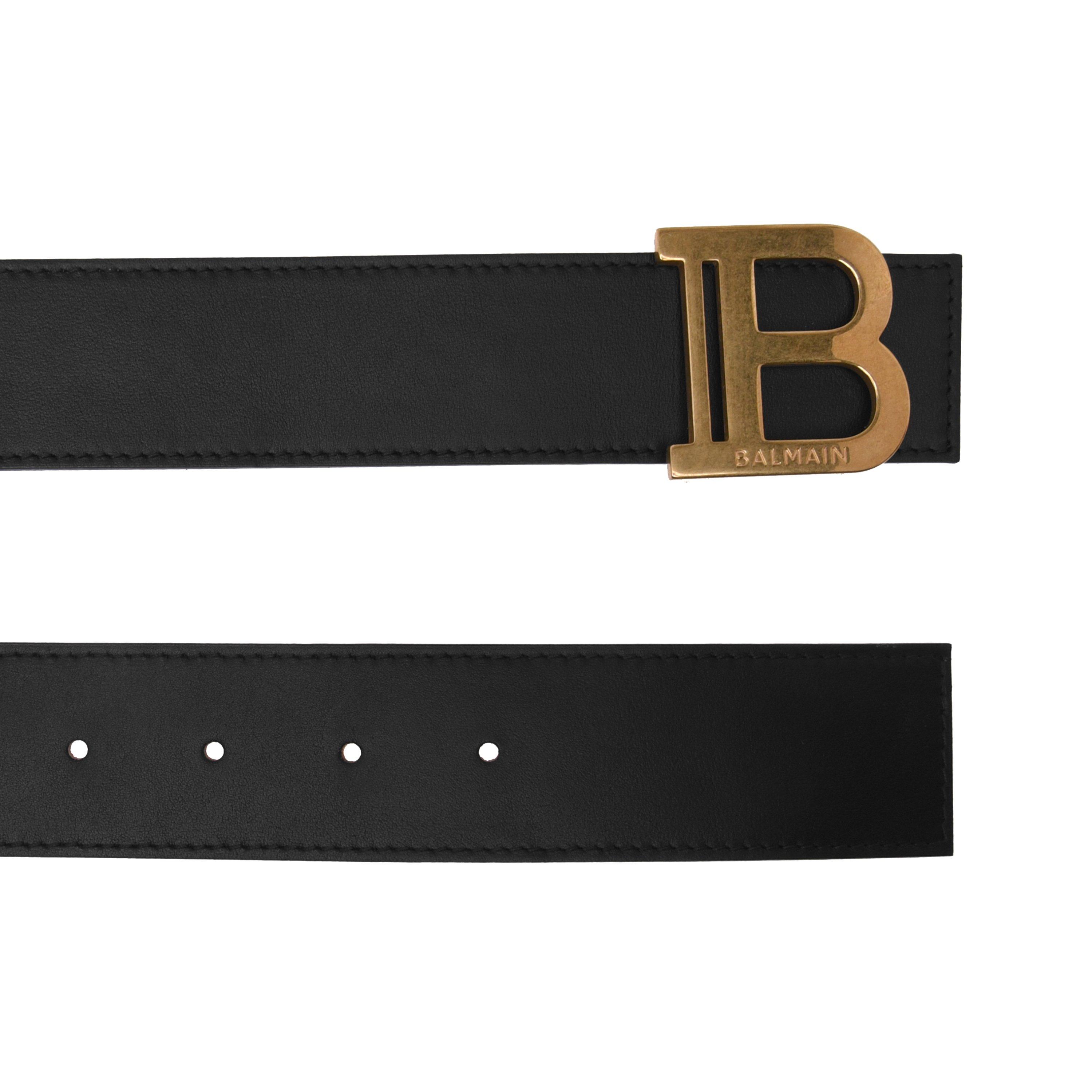 Noir 0PA - Balmain - B Reversible Belt - 3