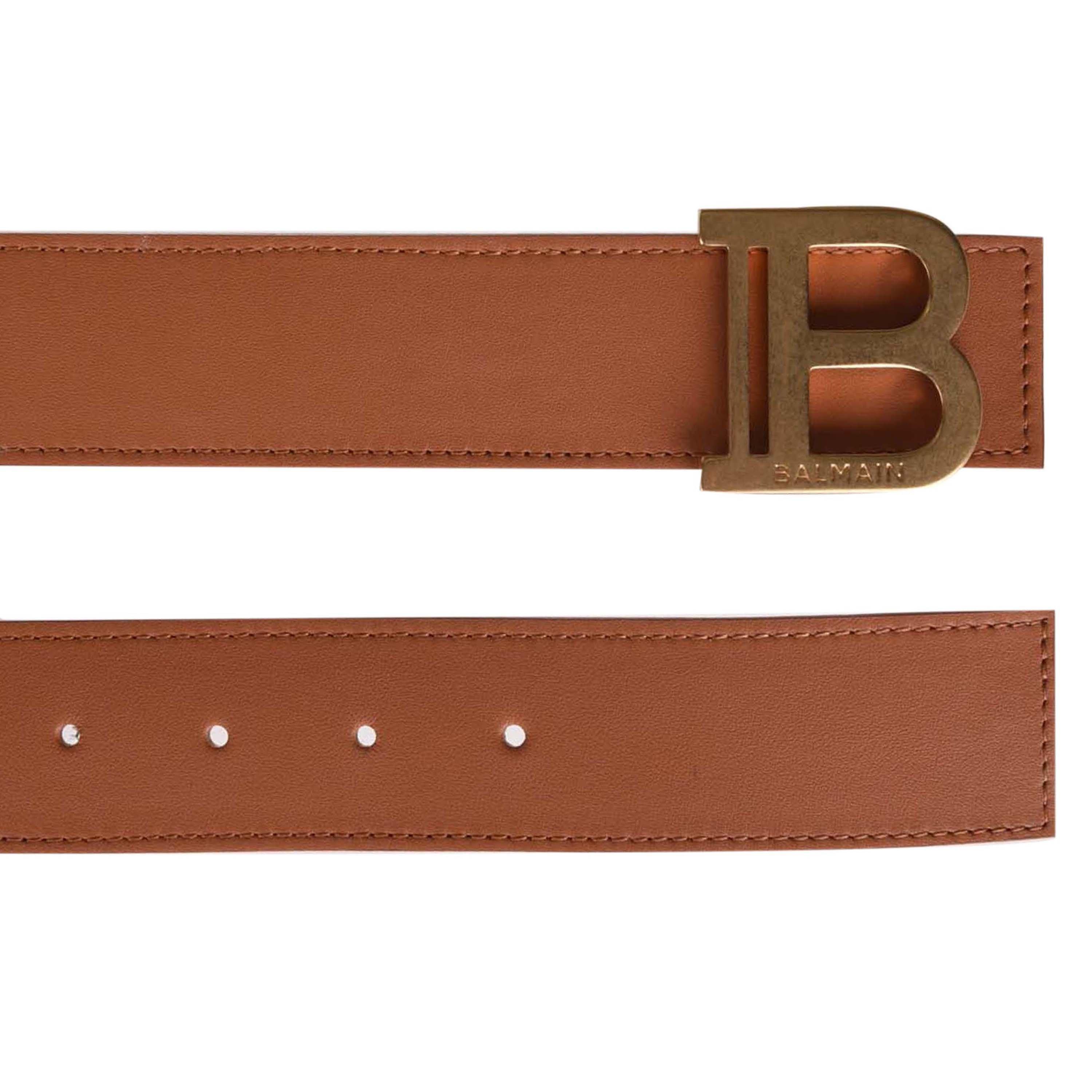 Caramel 8FF - Balmain - B Reversible Belt - 3