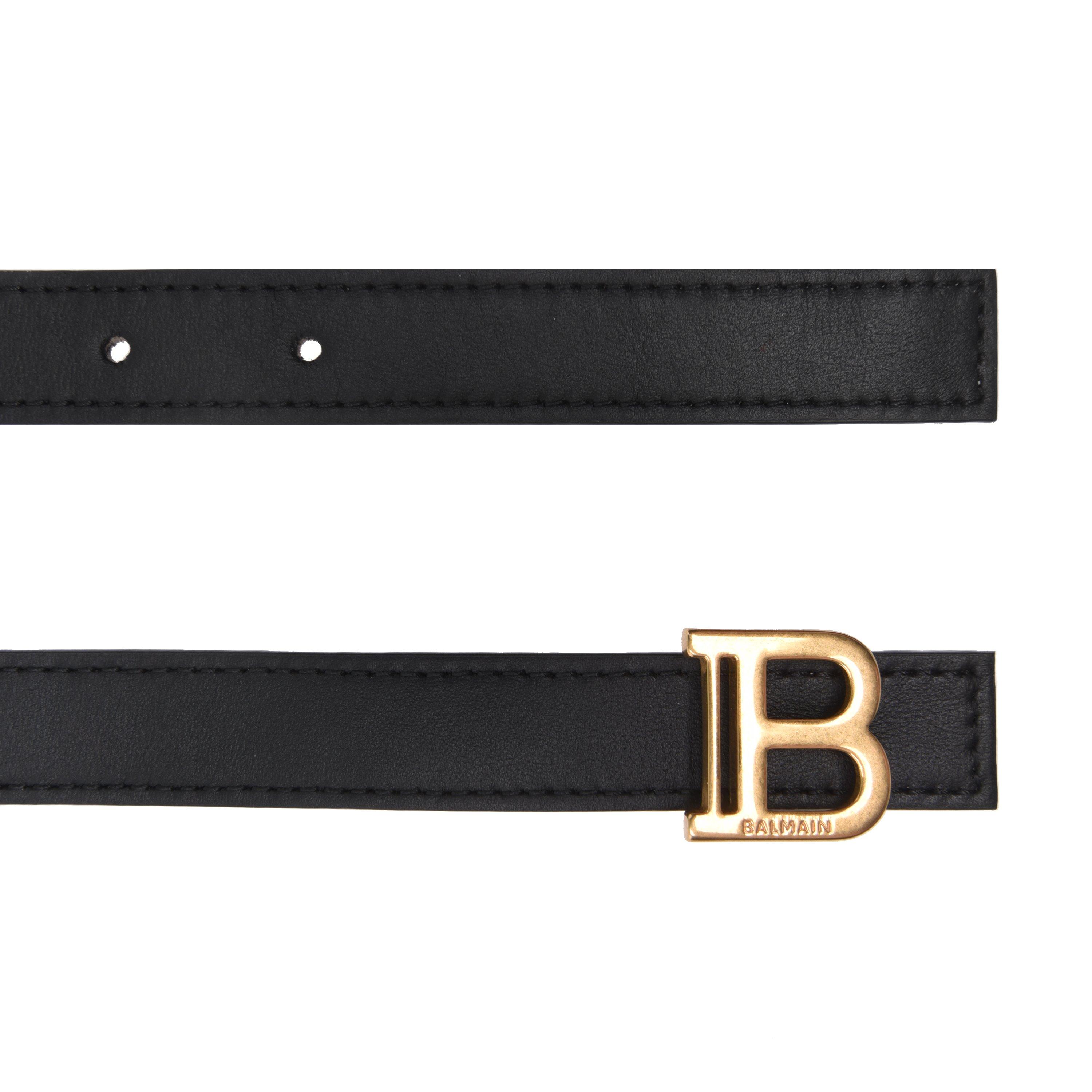 Noir 0PA - Balmain - 2 Cm Reversible Leather Belt - 6