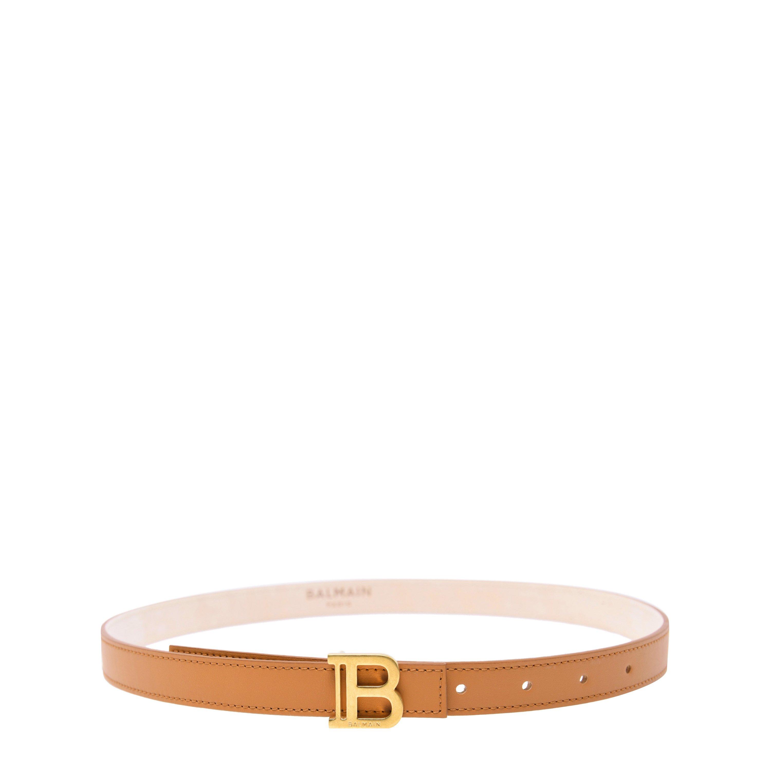 Caramel 8FF - Balmain - 2 Cm Reversible Leather Belt - 4