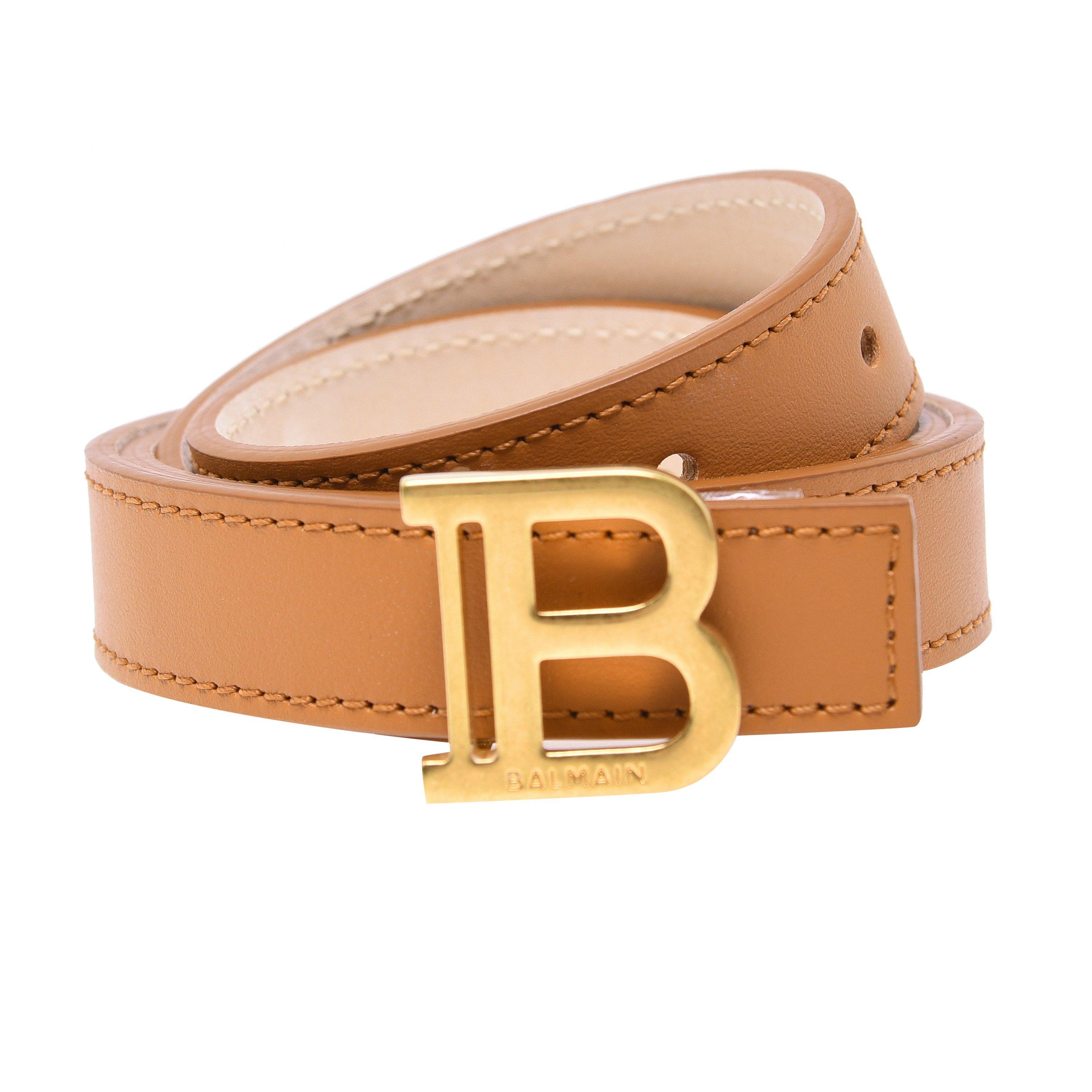 Caramel 8FF - Balmain - 2 Cm Reversible Leather Belt - 5