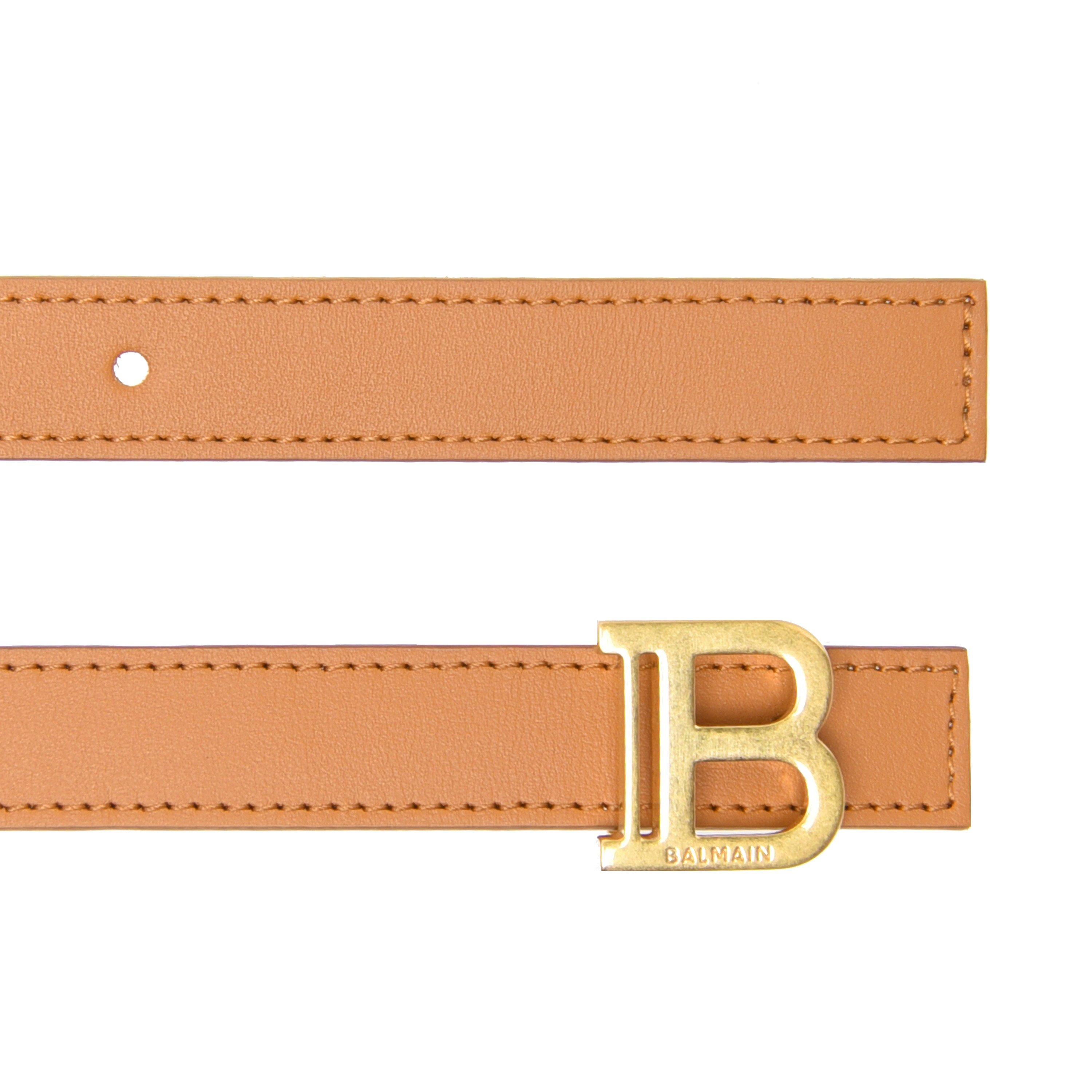 Caramel 8FF - Balmain - 2 Cm Reversible Leather Belt - 6