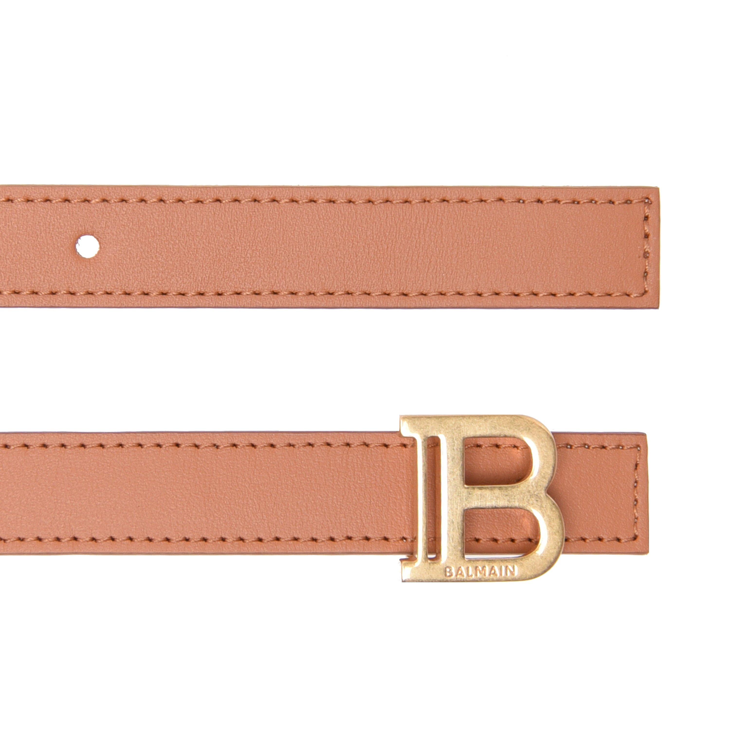 Caramel 8FF - Balmain - 2 Cm Reversible Leather Belt - 3