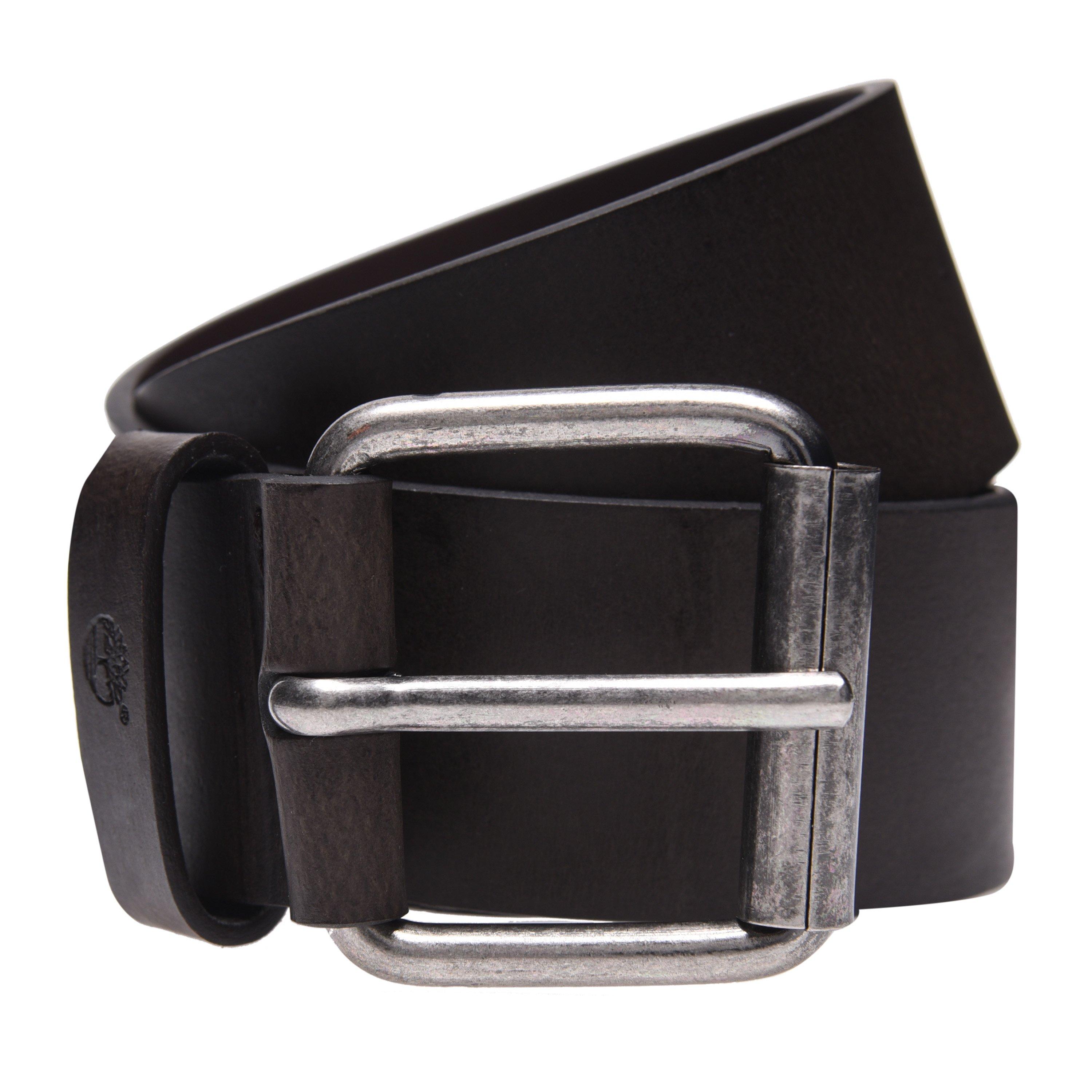 Timberland Men's Leather Belt - Dark Brown - 30W (S)