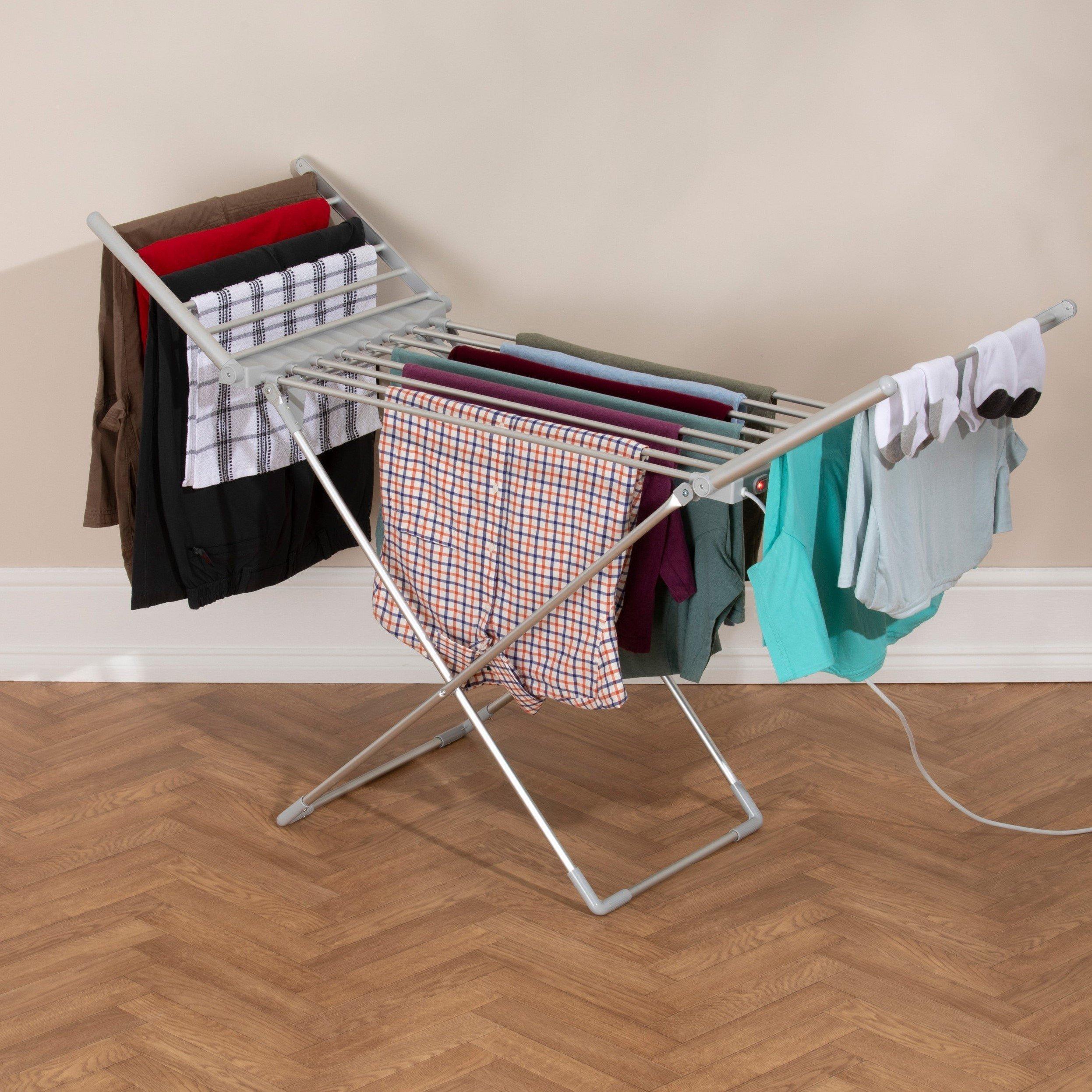 Silver - Daewoo Electricals - Heated Winged Airer - 2