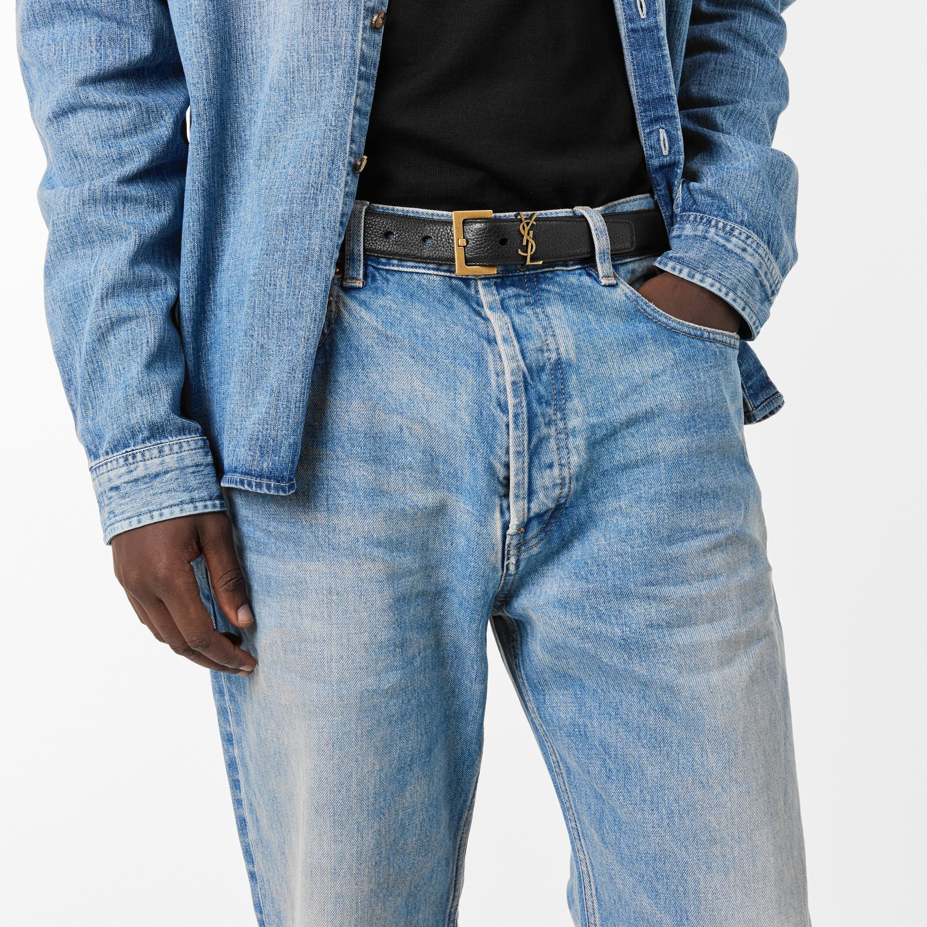 Black - Saint Laurent - Cassandre Belt - 3