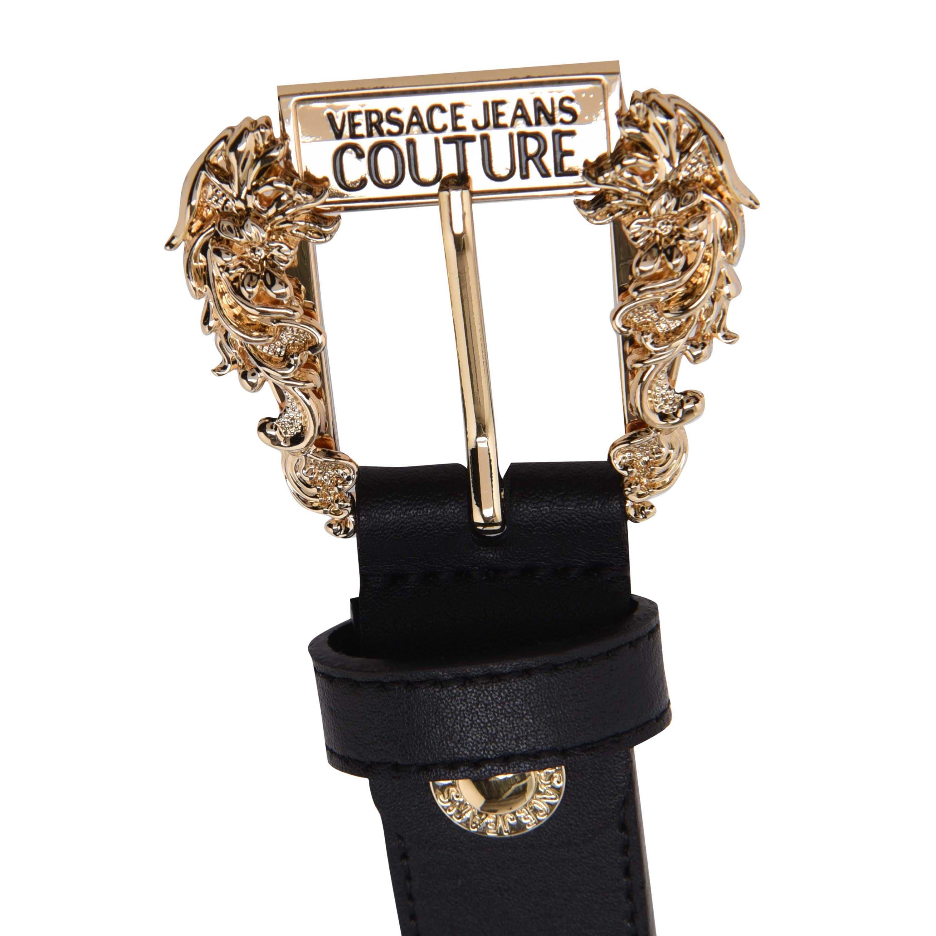 メンズ Versace archives two buckle belt