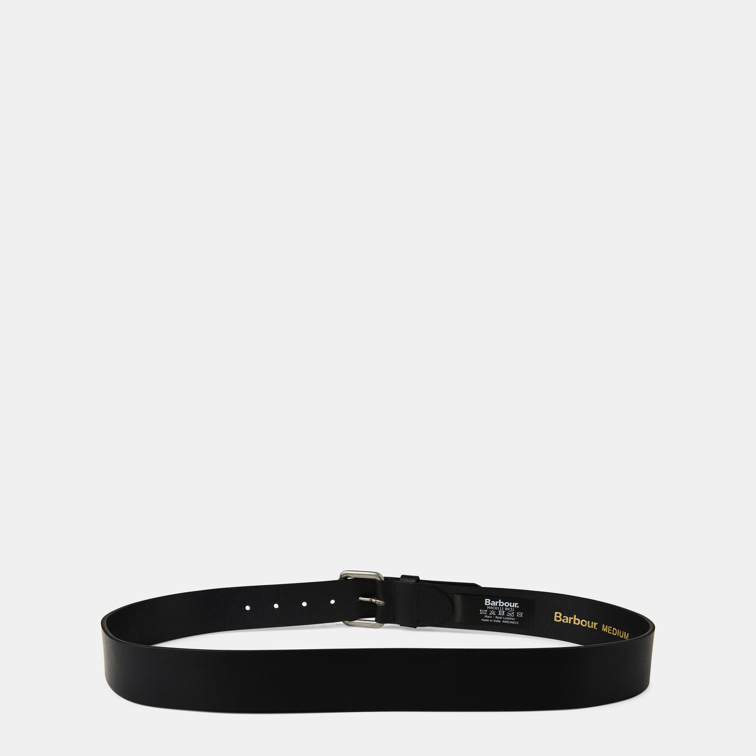 Black BK31 - Barbour - Allanton Leather Belt - 2