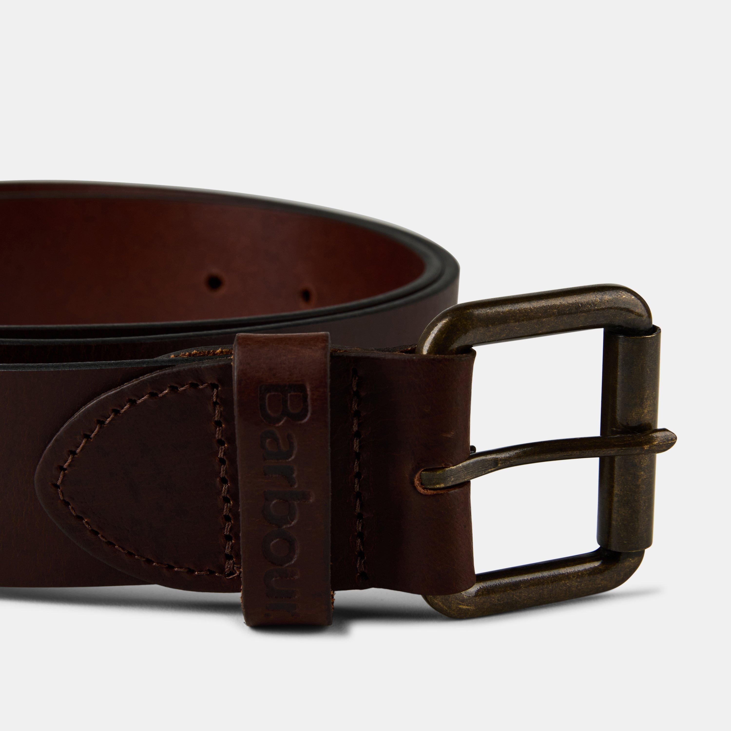 Brown BR51 - Barbour - Mens Matte Leather Belt - 3