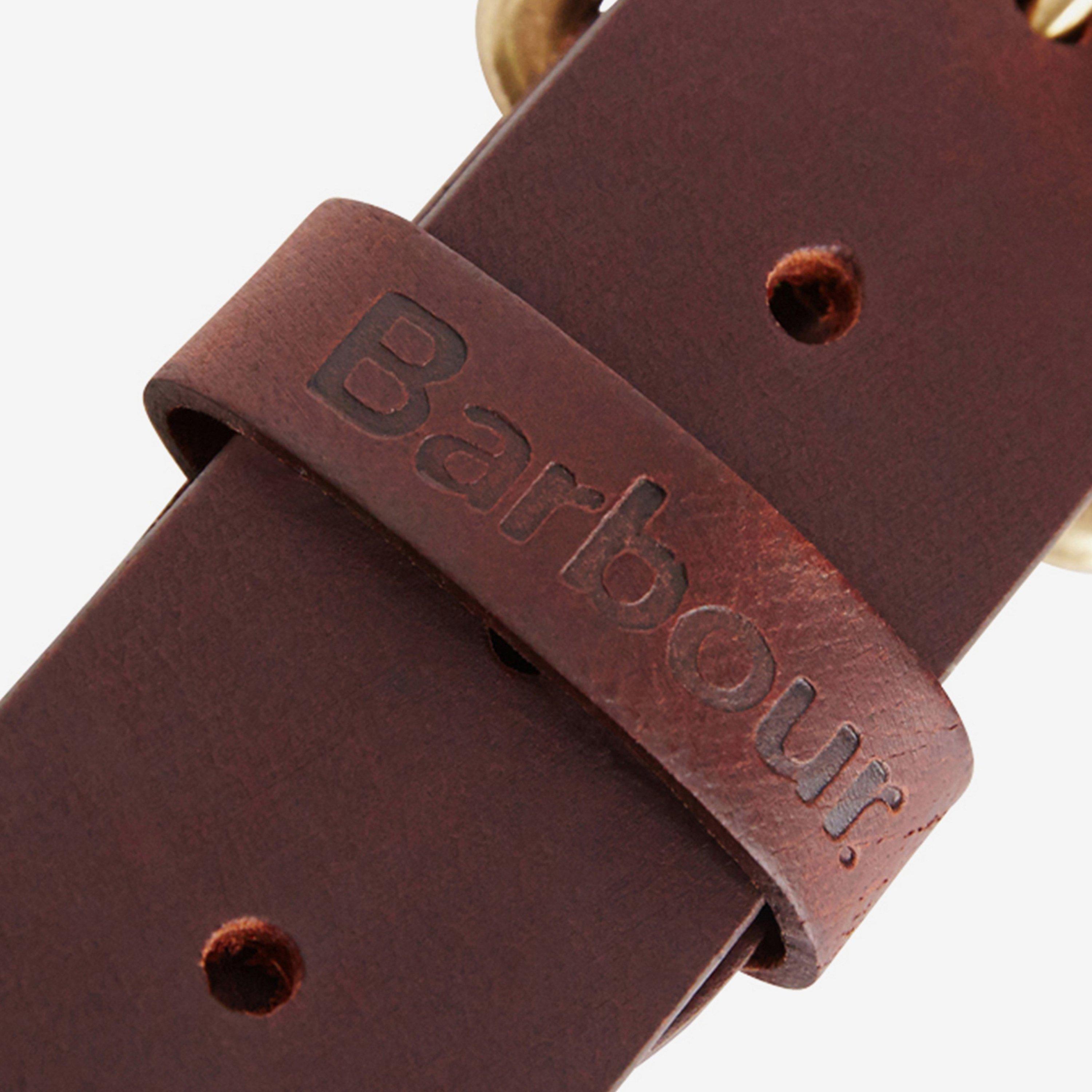 Brown BR51 - Barbour - Mens Matte Leather Belt - 4