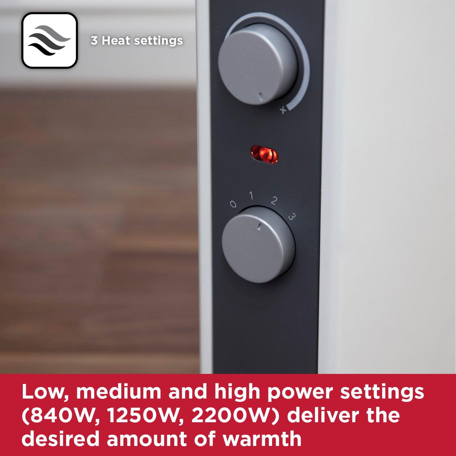 White - Black and Decker - 2.2KW Convection Heater White - 4