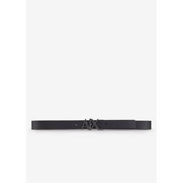 Armani Exchange Cut Out Logo Leather Belt