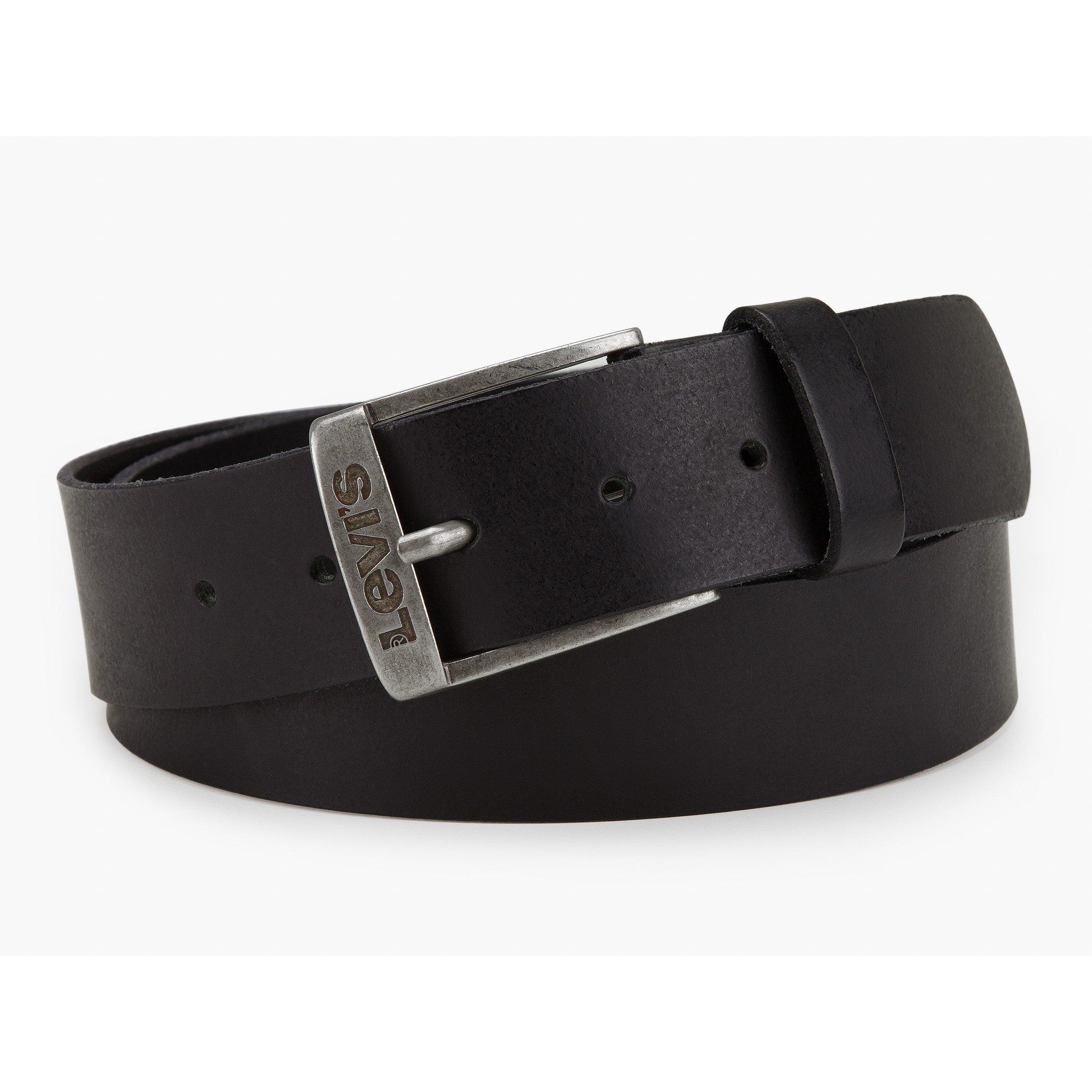 Black - Levis - New Duncan Leather Belt - 1