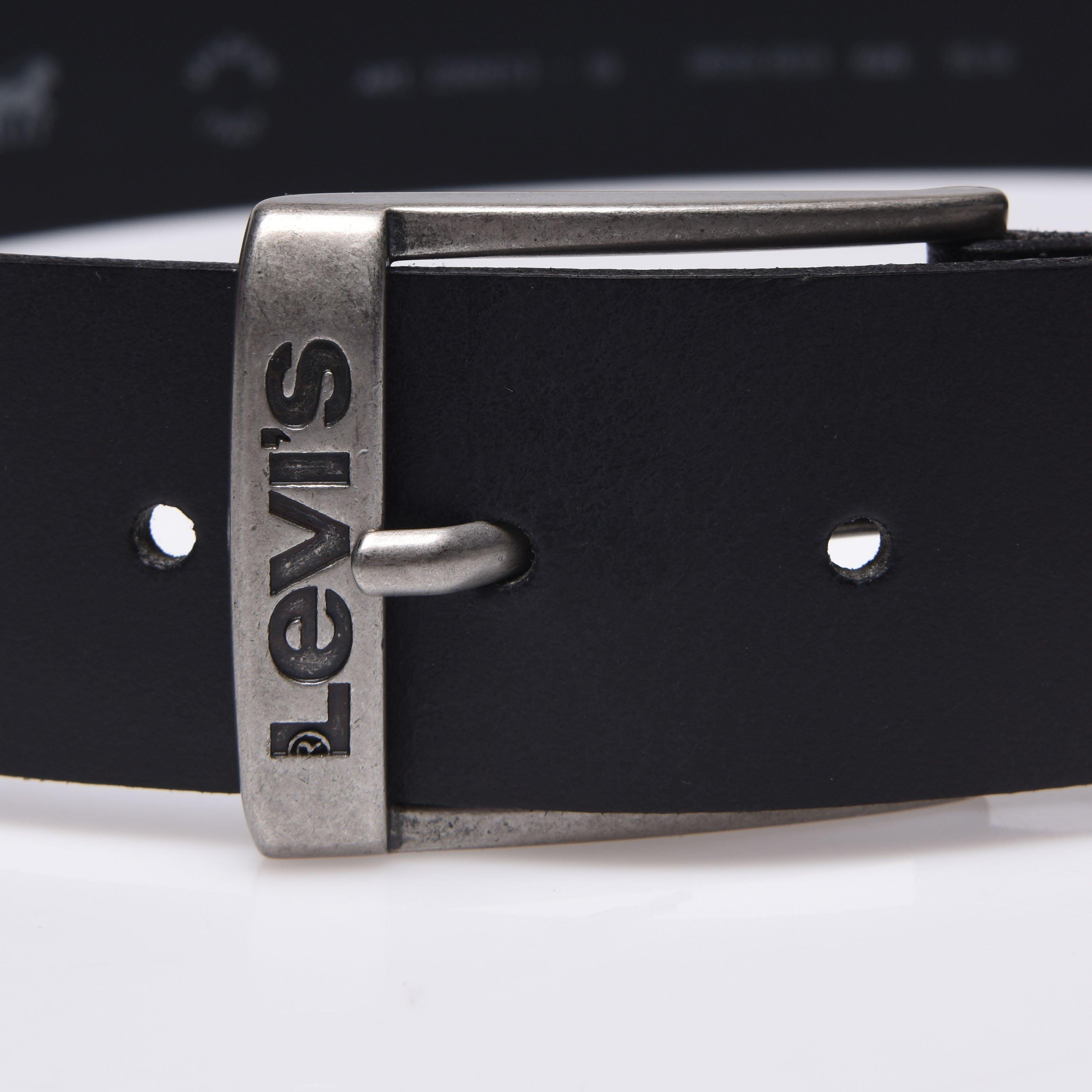 Crna - Levis - New Duncan Leather Belt - 4