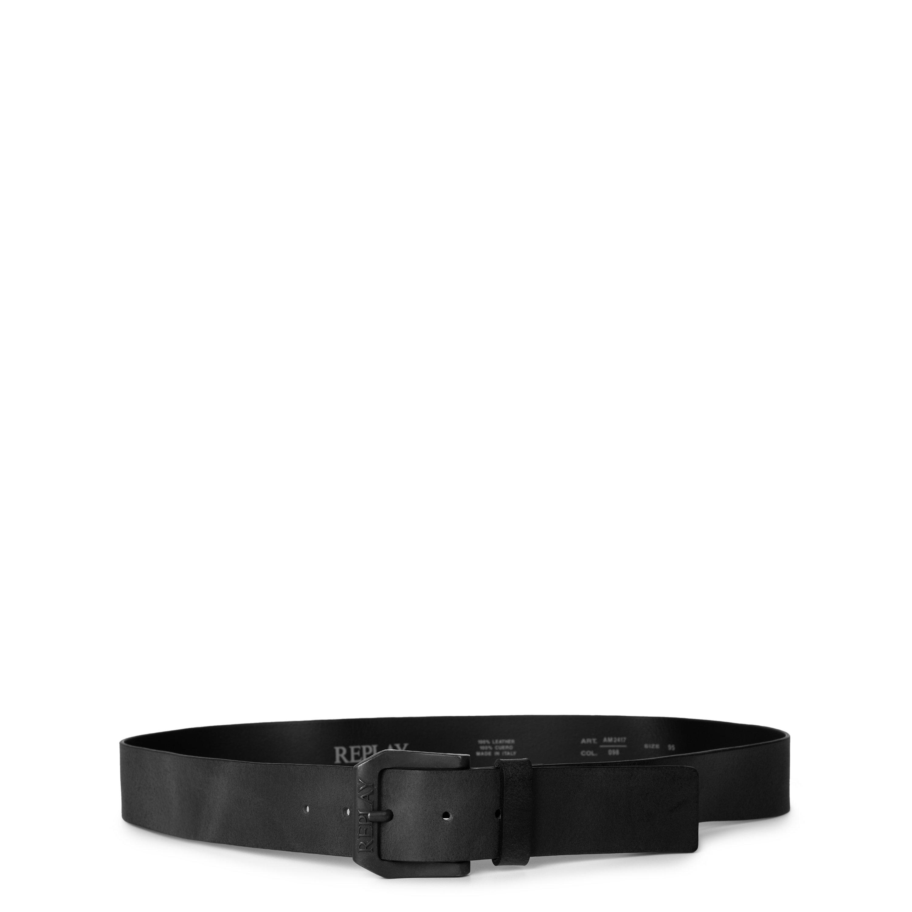 Replay Men's Black 098 Leather Belt