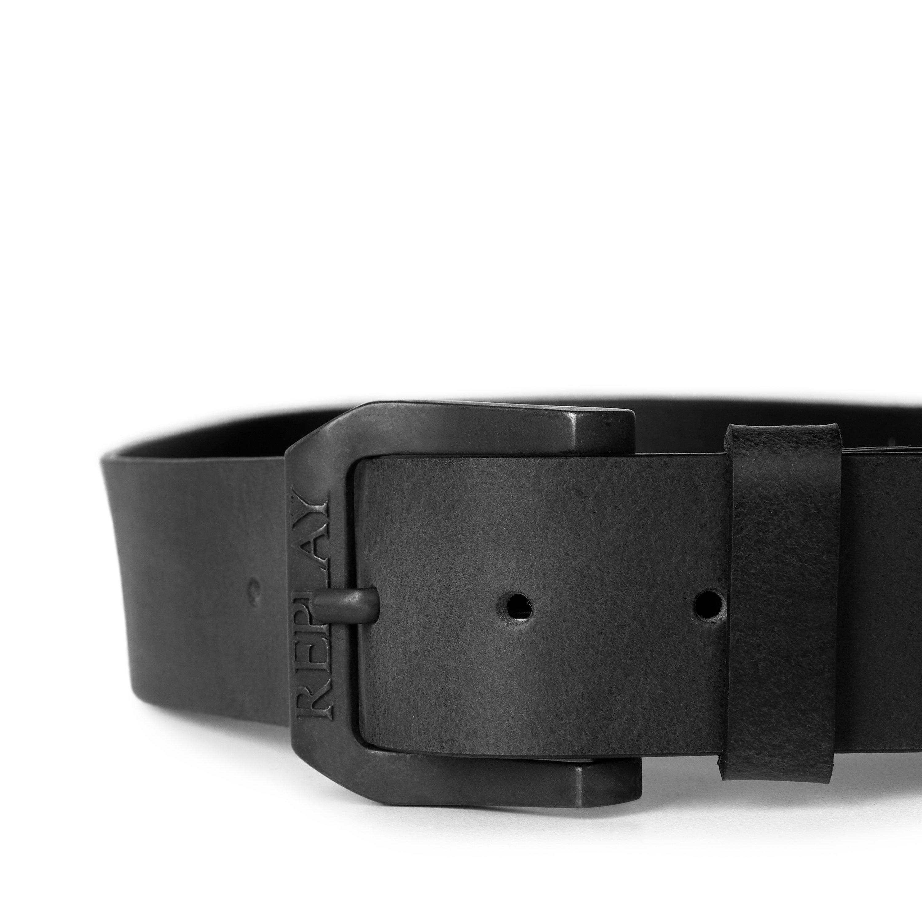 Black 098 - Replay - Leather Belt - 4
