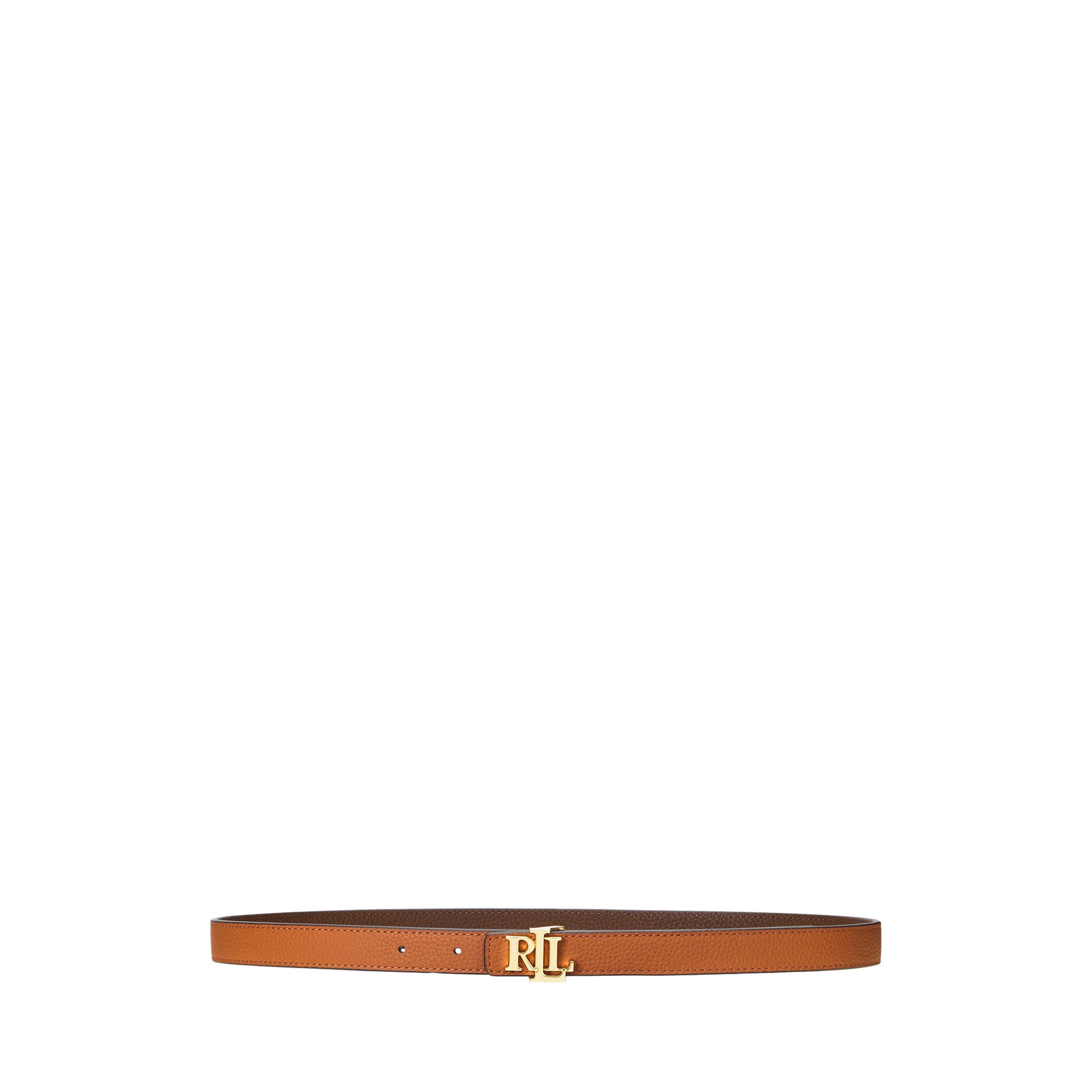 Lauren by Ralph Lauren Women's Reversible Leather Belt - Choc L Tan - Medium