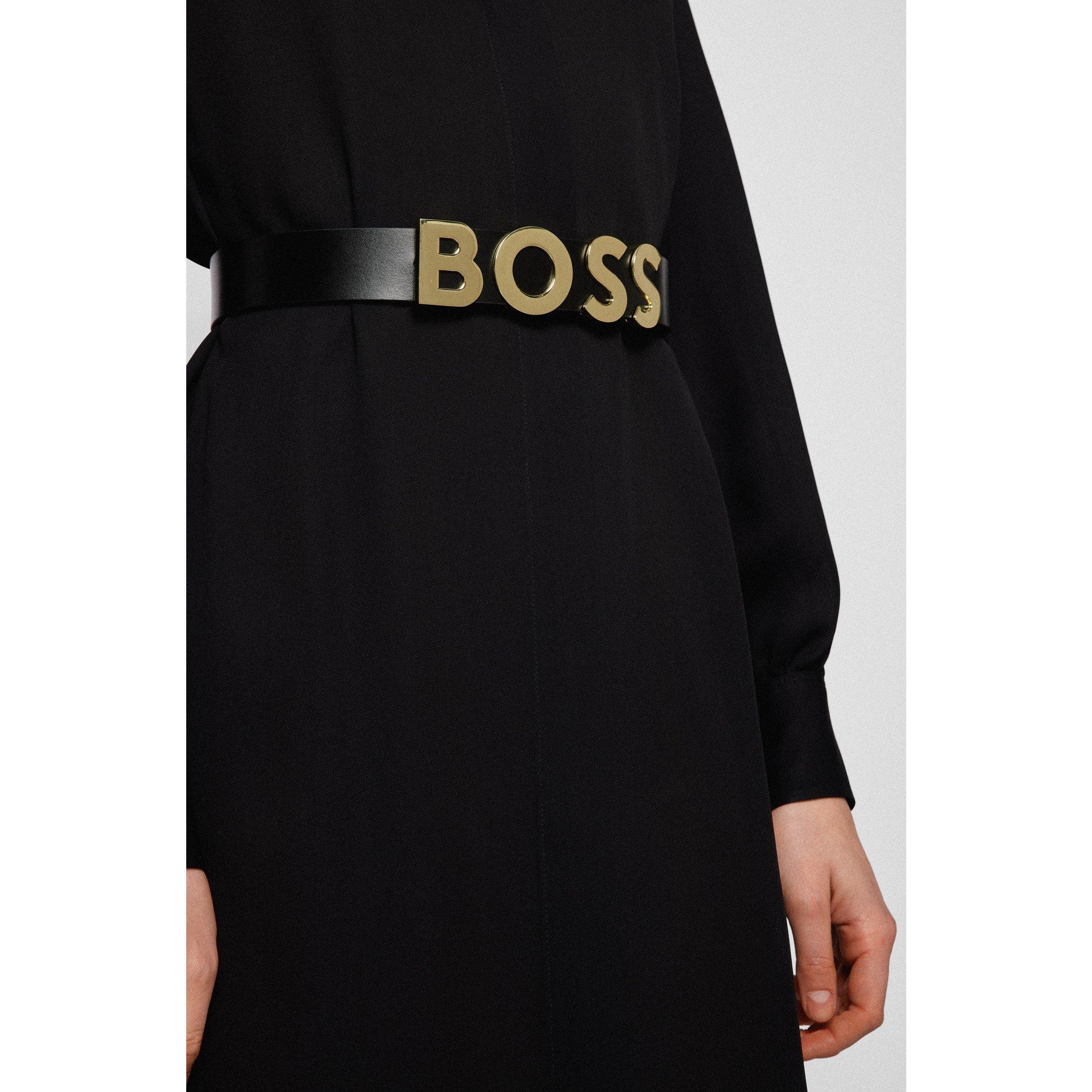 Black - Boss - Women's Bold Logo Belt - 5