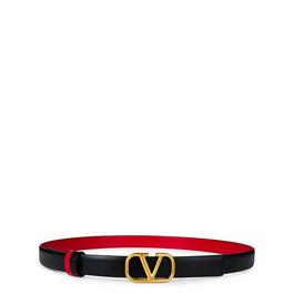 Valentino Garavani V Logo 2cm Reversible Belt