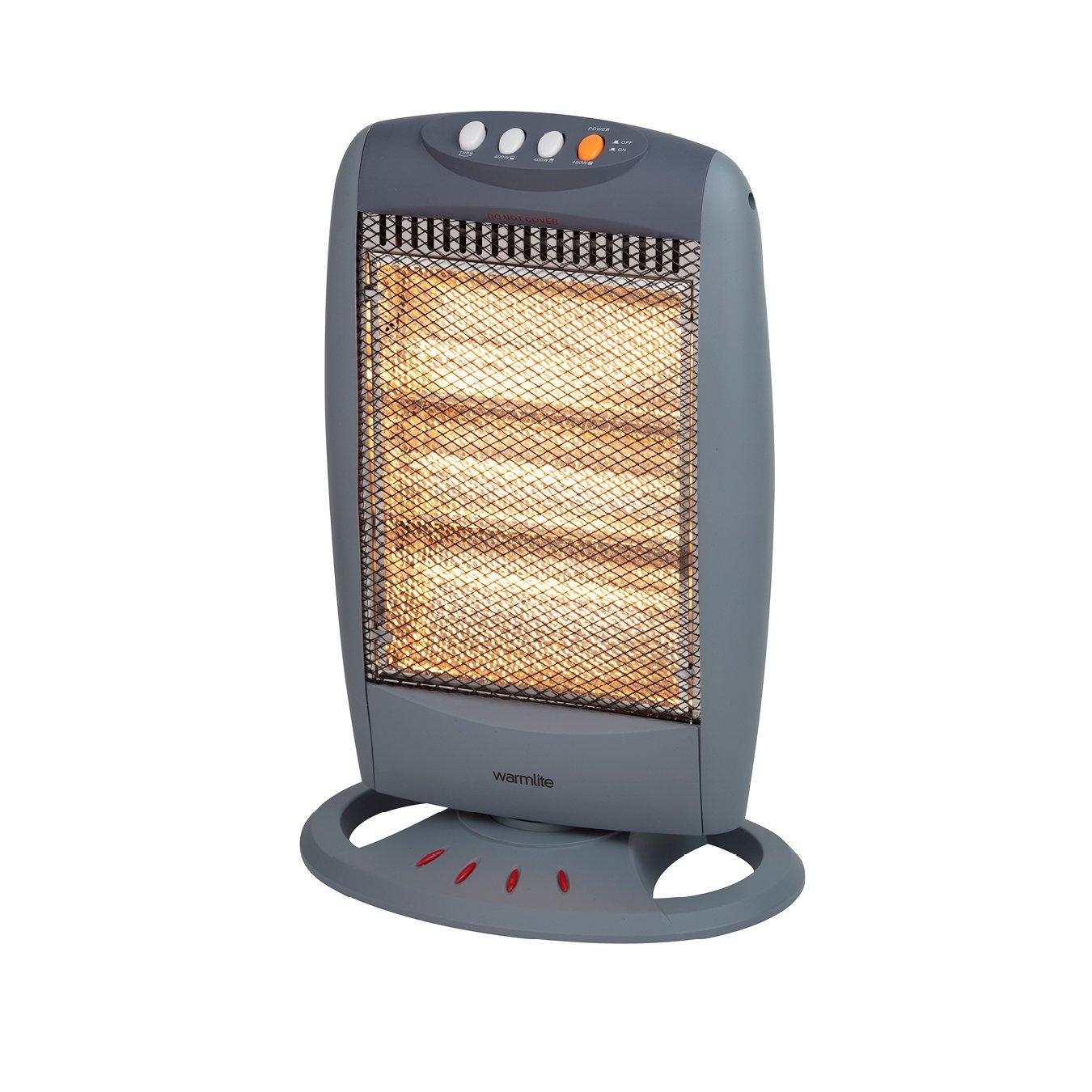 Warmlite 1200W Grey Halogen Heater