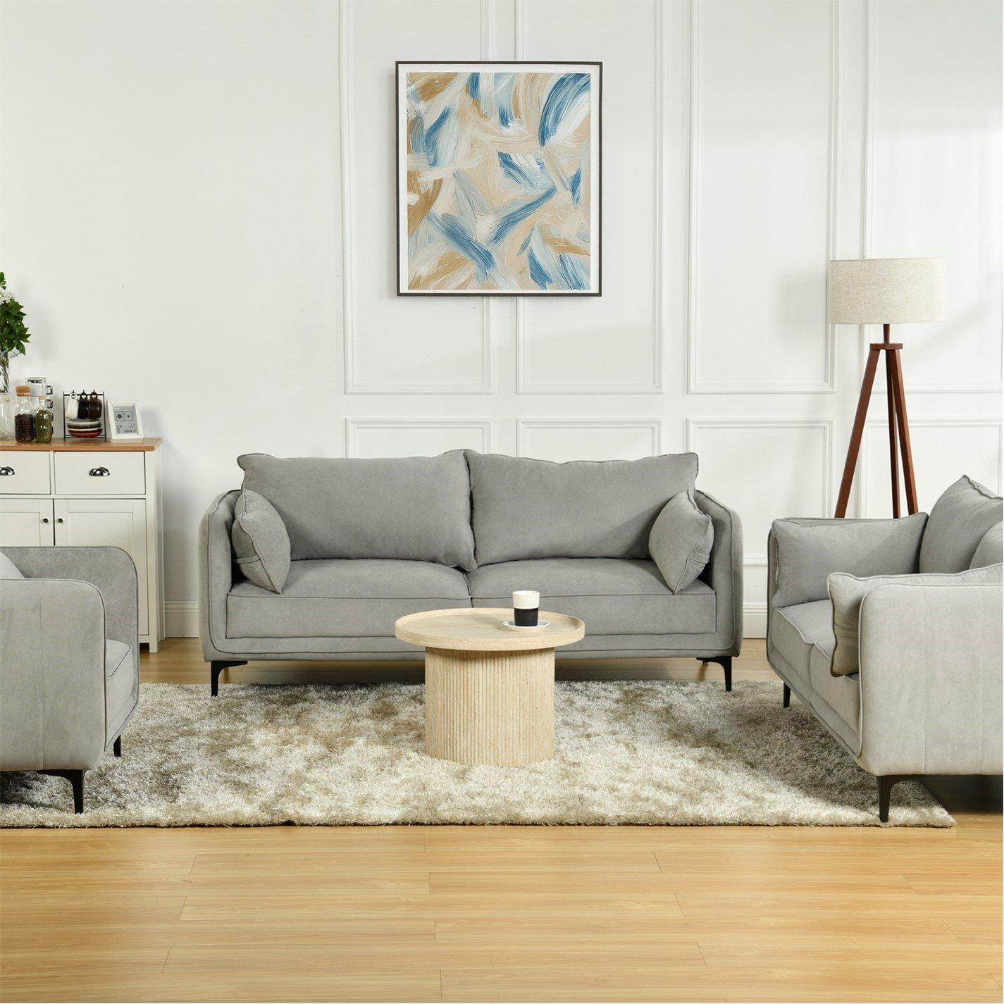 Grey - Jack Wills - Neptune 3 Seat Sofa - 2