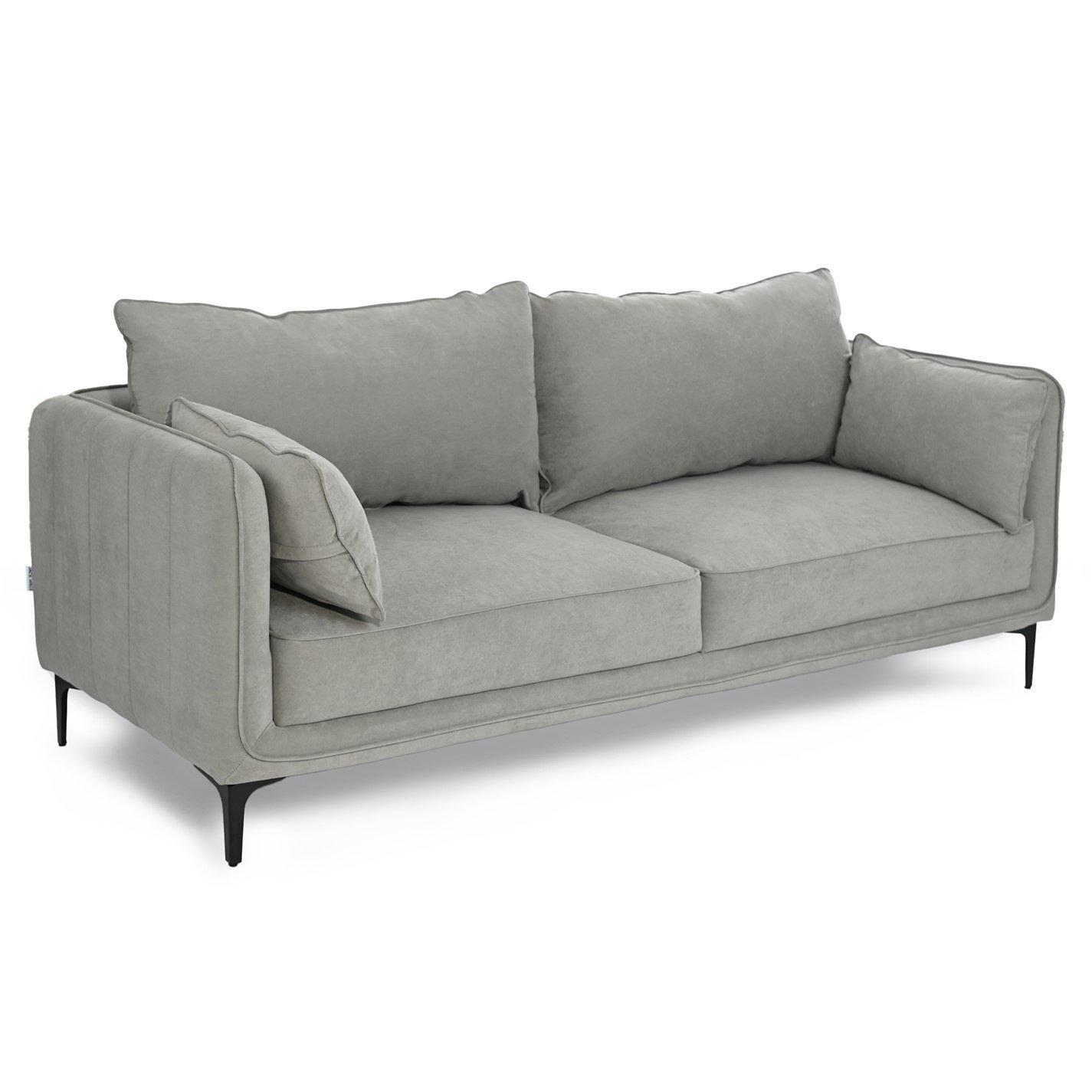 Grey - Jack Wills - Neptune 3 Seat Sofa - 4