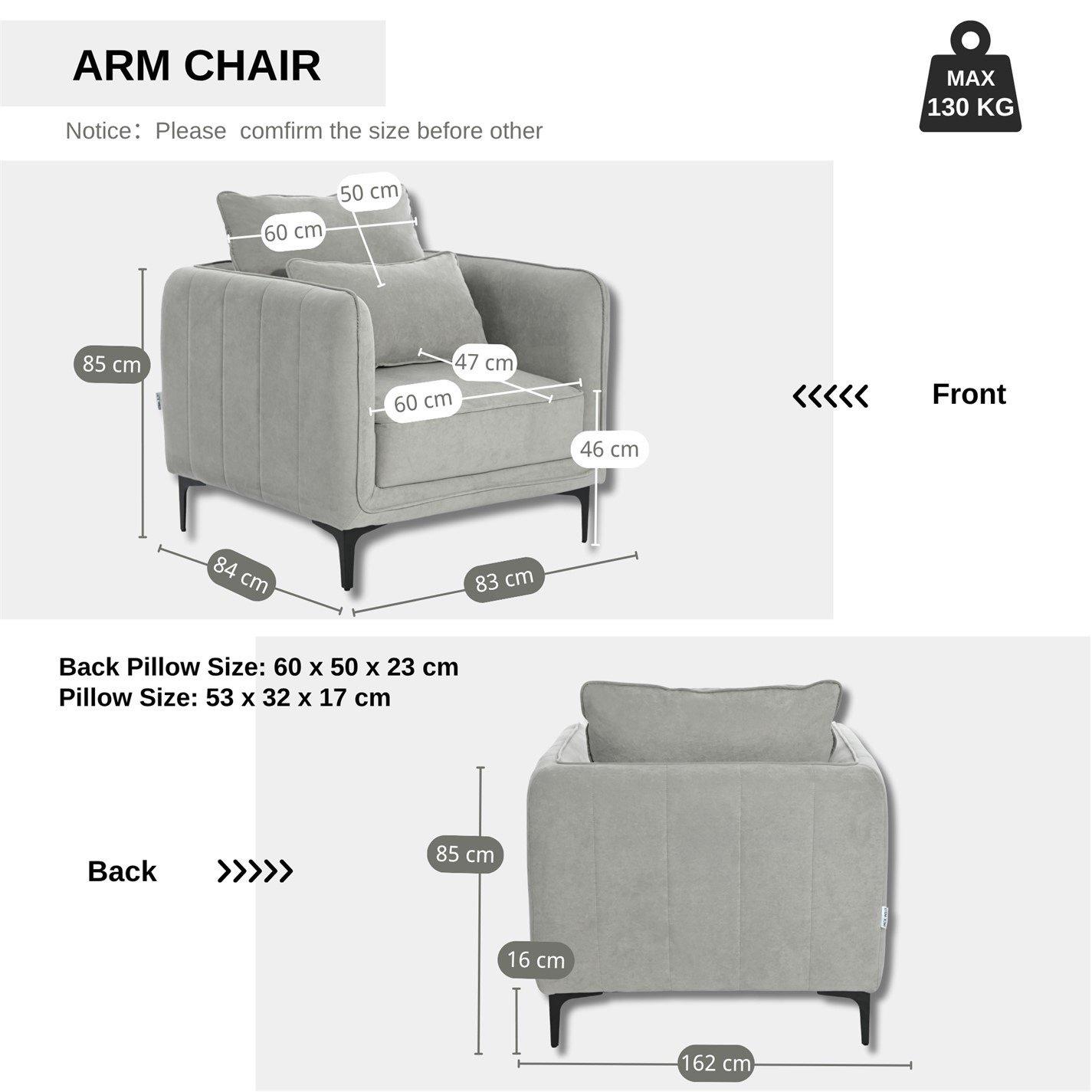 Grey - Jack Wills - Neptune Armchair - 6