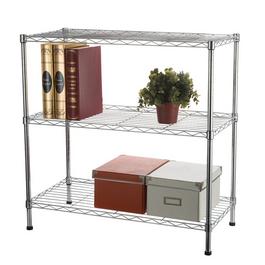 DURA CORBY Silver Shelf 3 Tier Height Adjustable