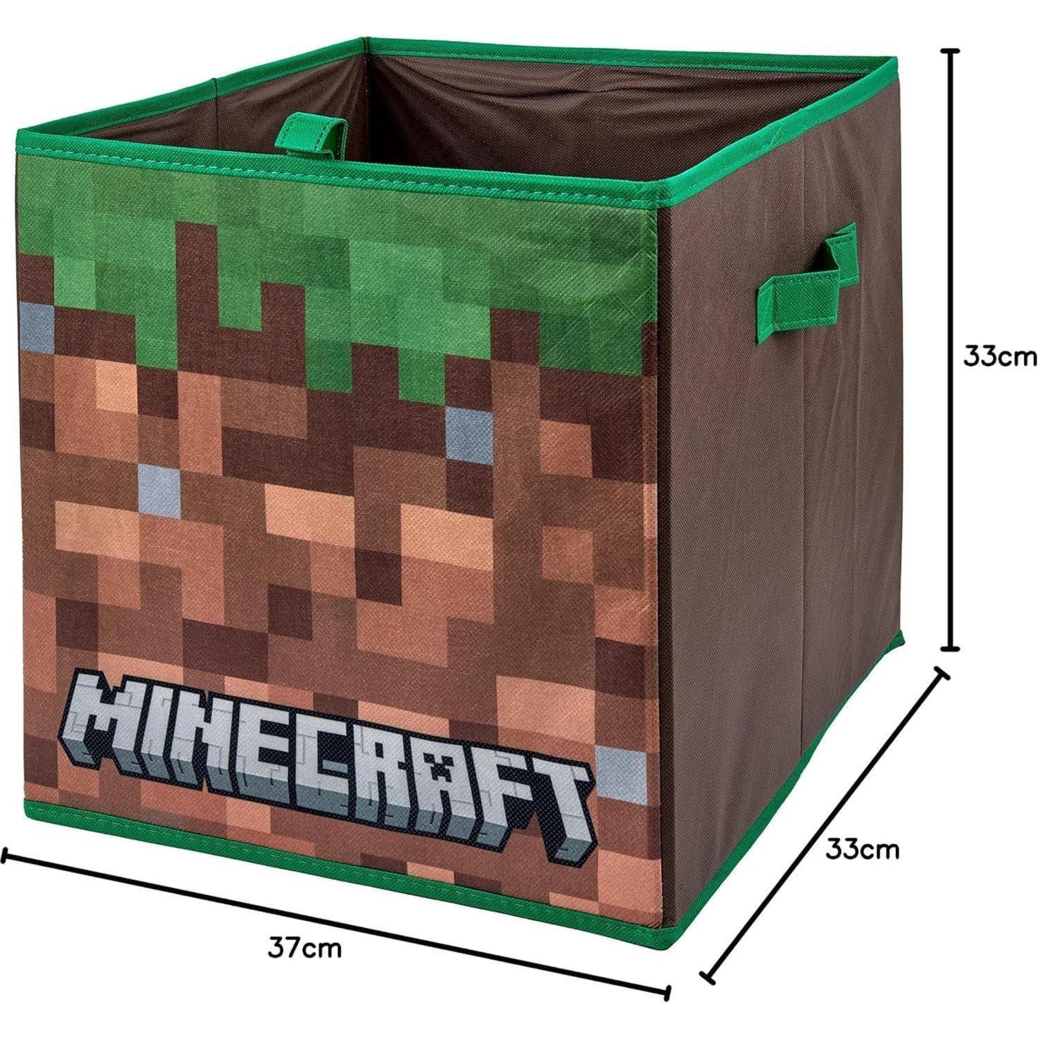 Meerkleurig - Minecraft - Minecraft Collapsible Storage Boxes with Handles Durable Fabric Foldable Storage Cube - 3